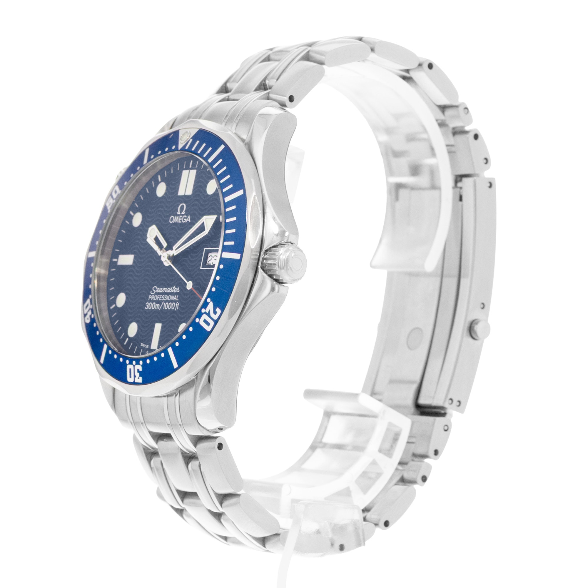 Omega Seamaster Diver 300 M 2541.80.00 41mm Blue Dial Steel Mens Watch