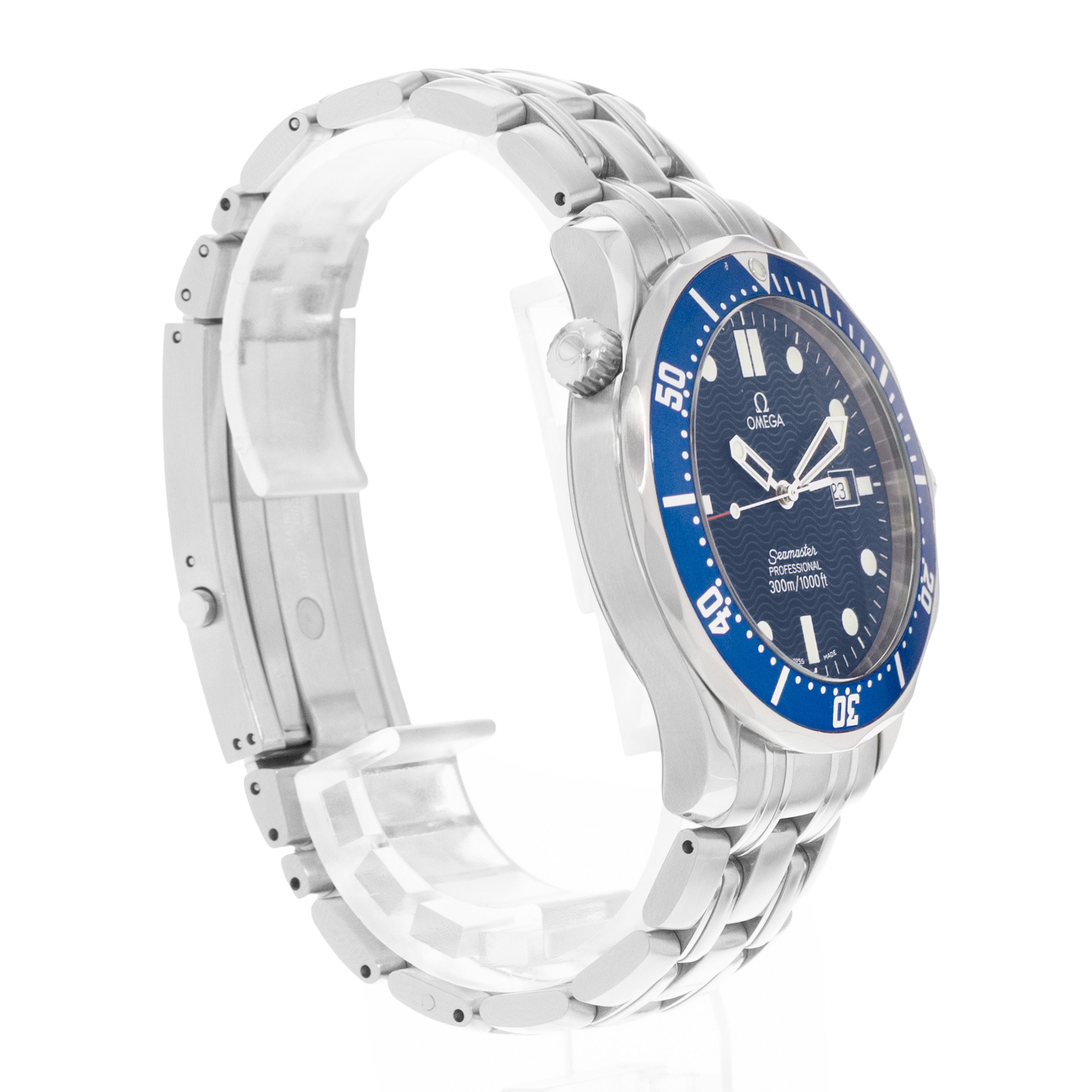 Omega Seamaster Diver 300 M 2541.80.00 41mm Blue Dial Steel Mens Watch