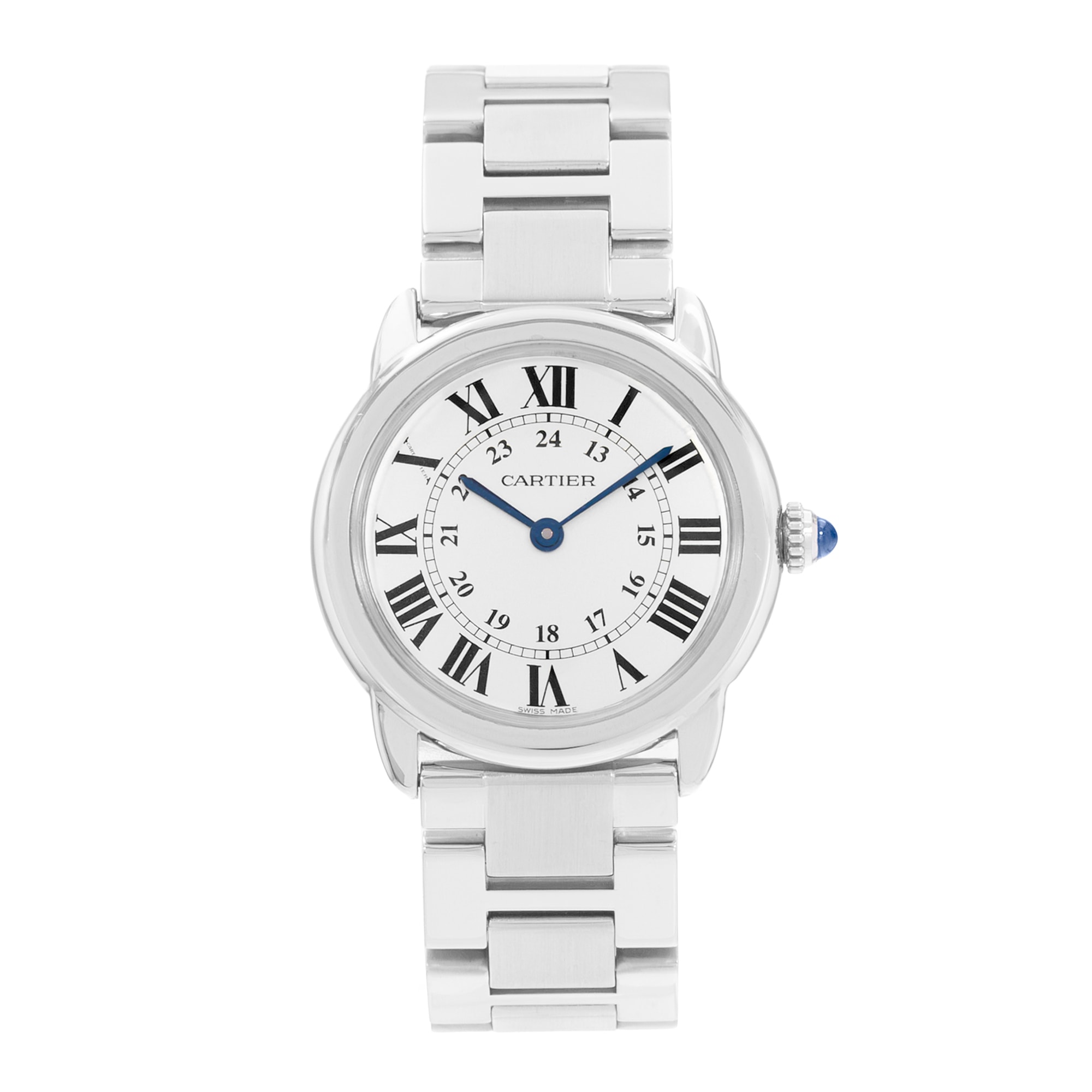 Cartier Ronde Solo de Cartier W6701004 3601 29mm Silver Steel Ladies Watch Card