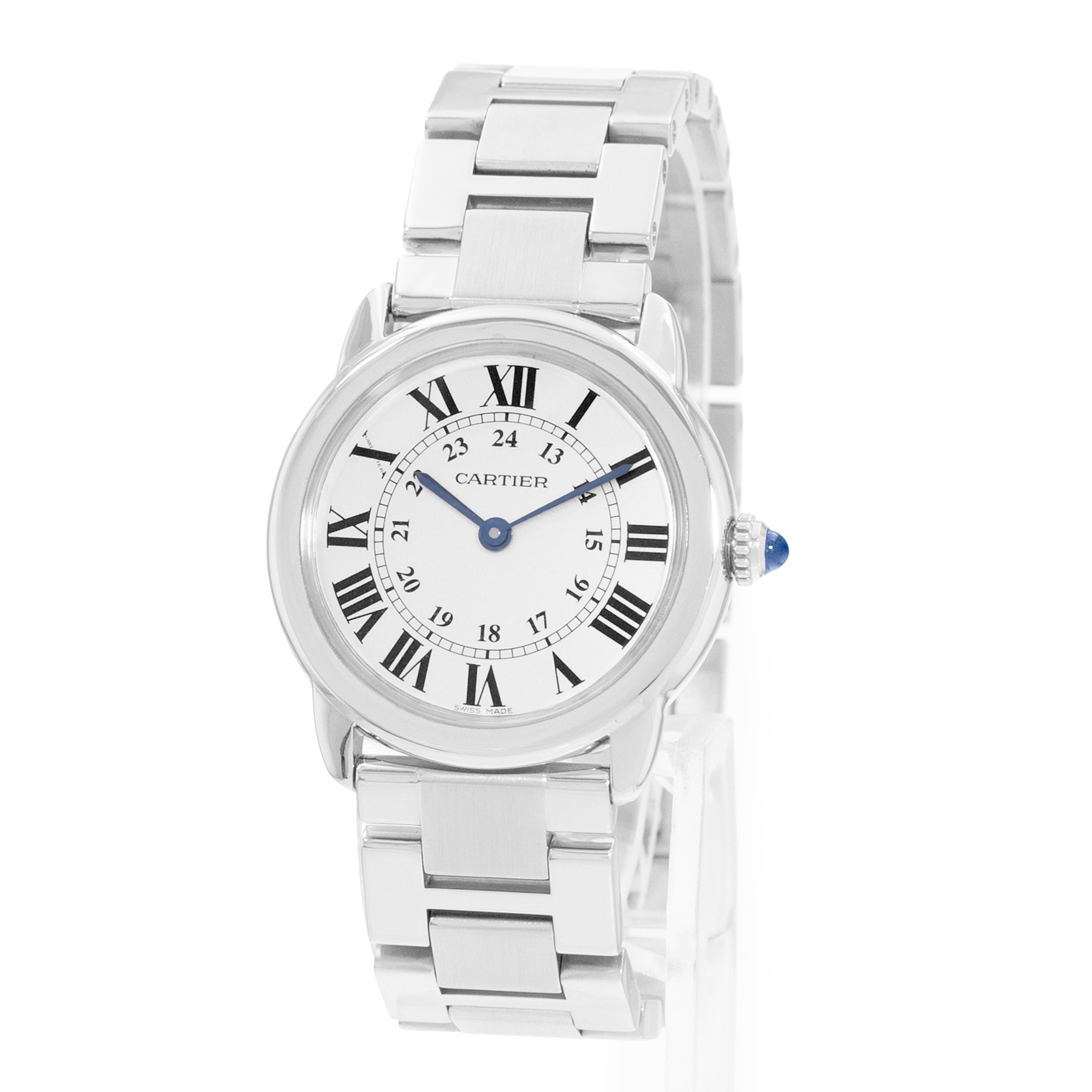 Cartier Ronde Solo de Cartier W6701004 3601 29mm Silver Steel Ladies Watch Card