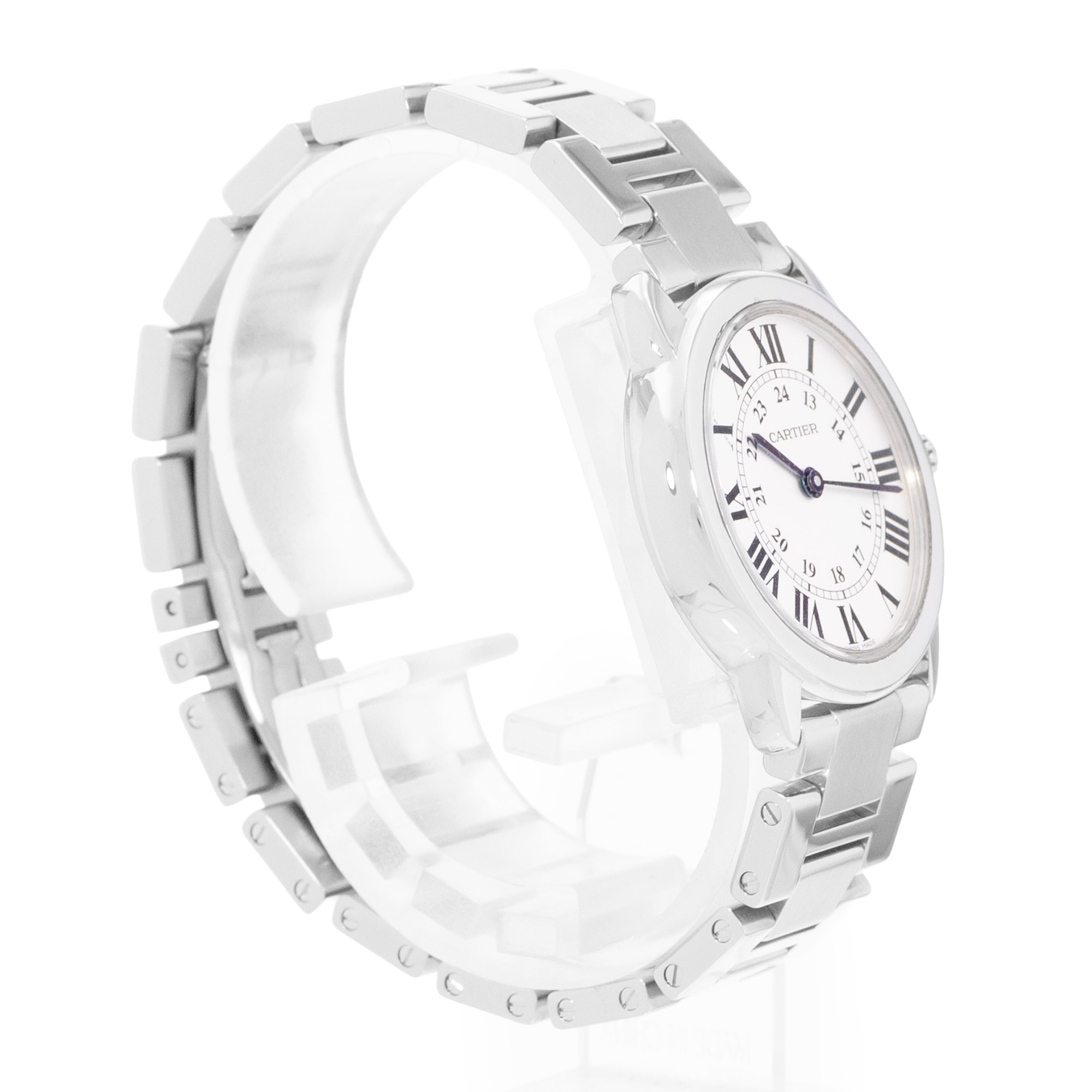Cartier Ronde Solo de Cartier W6701004 3601 29mm Silver Steel Ladies Watch Card