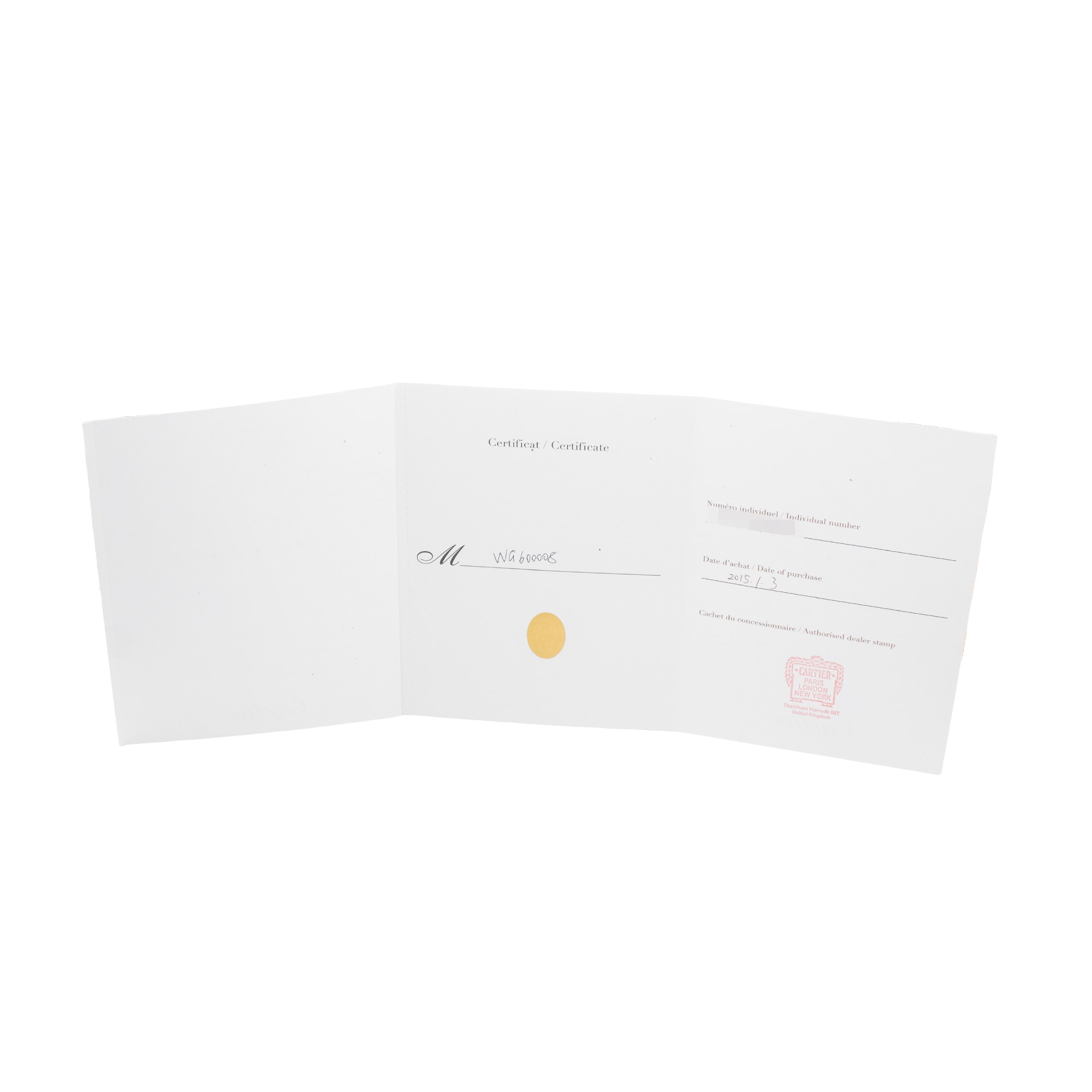 Cartier Captive de Cartier WG600008 3117 27mm Small Diamonds White Gold