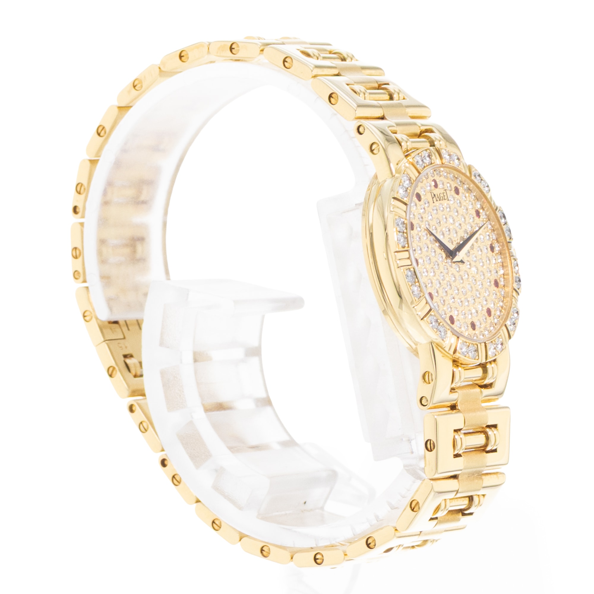 Piaget Dancer 80564K81 23mm Vintage Diamonds Yellow Gold Ladies Watch Papers