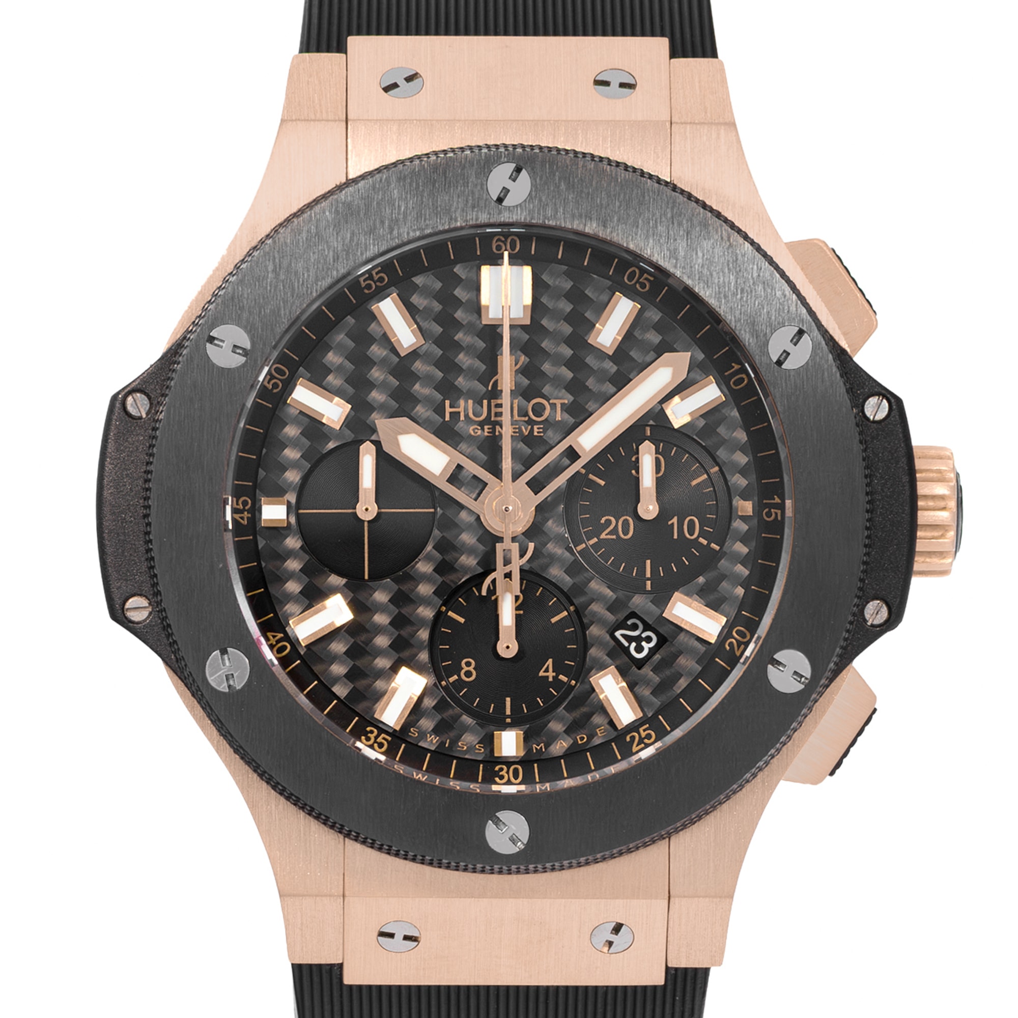 Hublot Big Bang 301.PM.1780.RX 44mm Black Dial Rose Gold Mens Watch