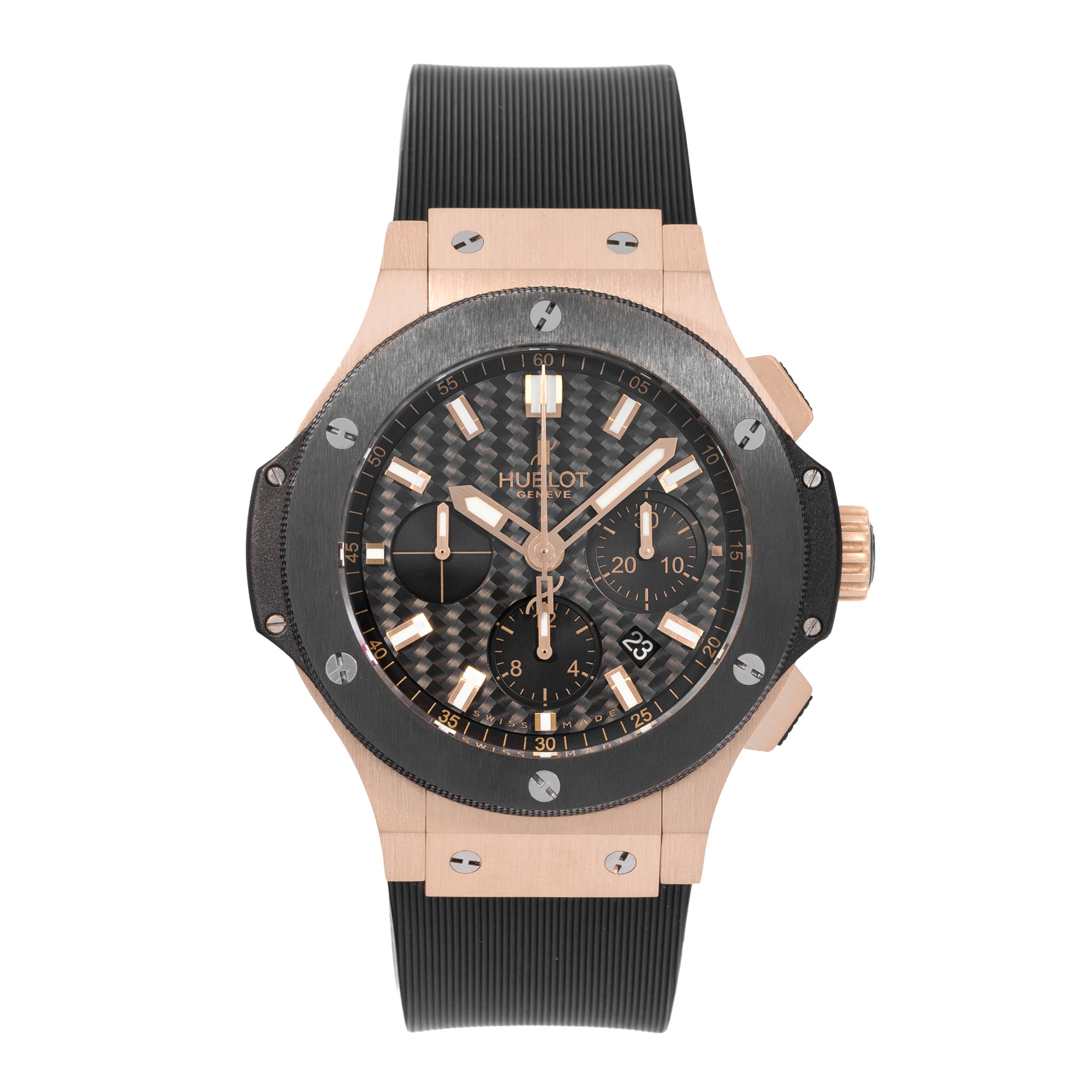 Hublot Big Bang 301.PM.1780.RX 44mm Black Dial Rose Gold Mens Watch