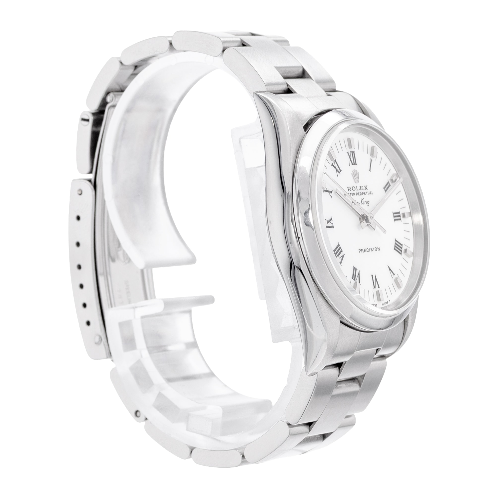 Rolex Air King 34 14000 White Roman Dial Steel Automatic Oyster Mens Watch