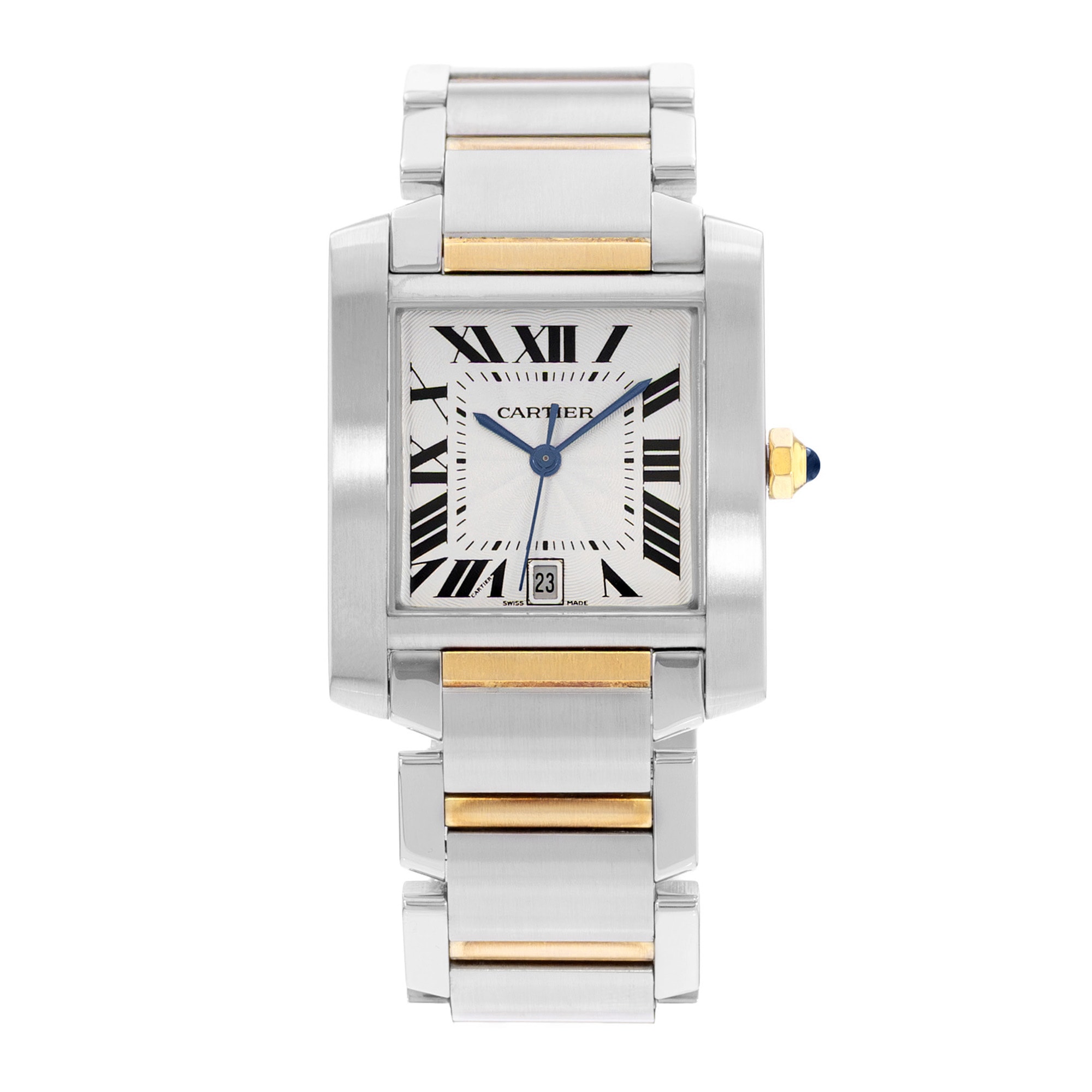 Cartier Tank Francaise W51005Q4 2302 28mm Large Yellow Gold Ladies Watch Papers