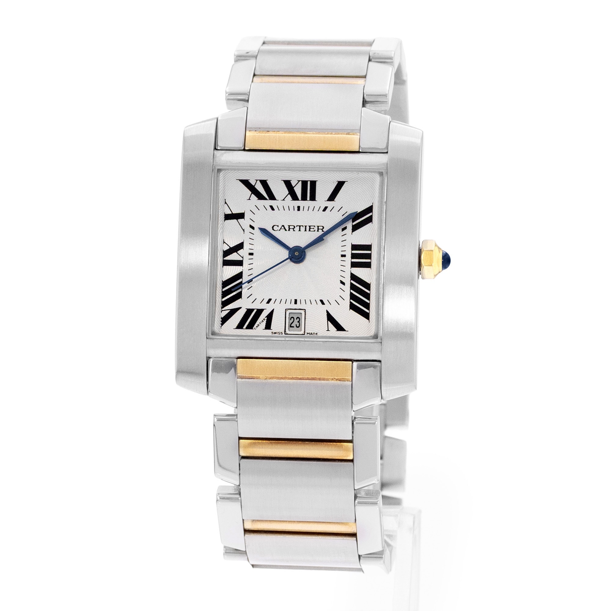 Cartier Tank Francaise W51005Q4 2302 28mm Large Yellow Gold Ladies Watch Papers