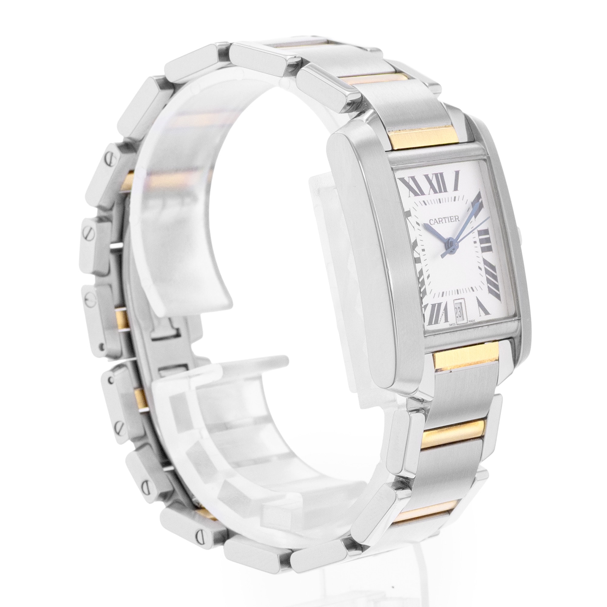 Cartier Tank Francaise W51005Q4 2302 28mm Large Yellow Gold Ladies Watch Papers