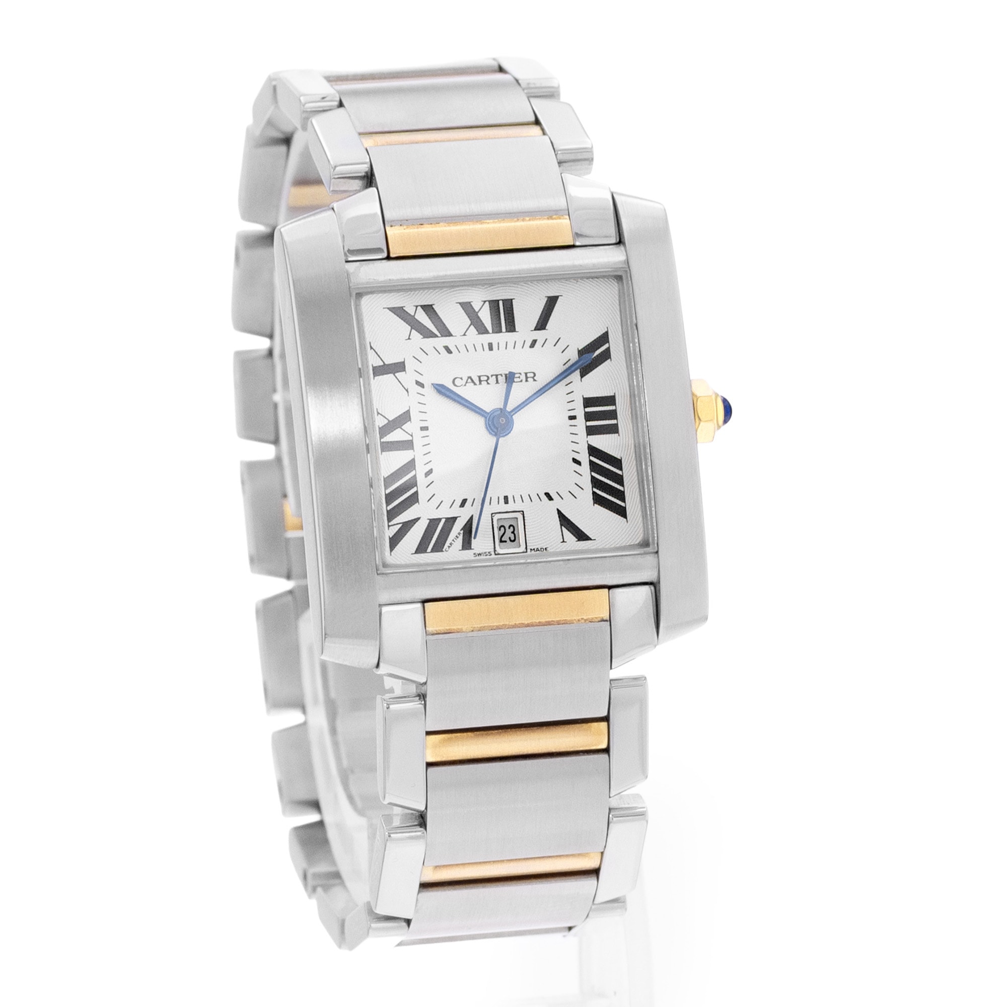 Cartier Tank Francaise W51005Q4 2302 28mm Large Yellow Gold Ladies Watch Papers