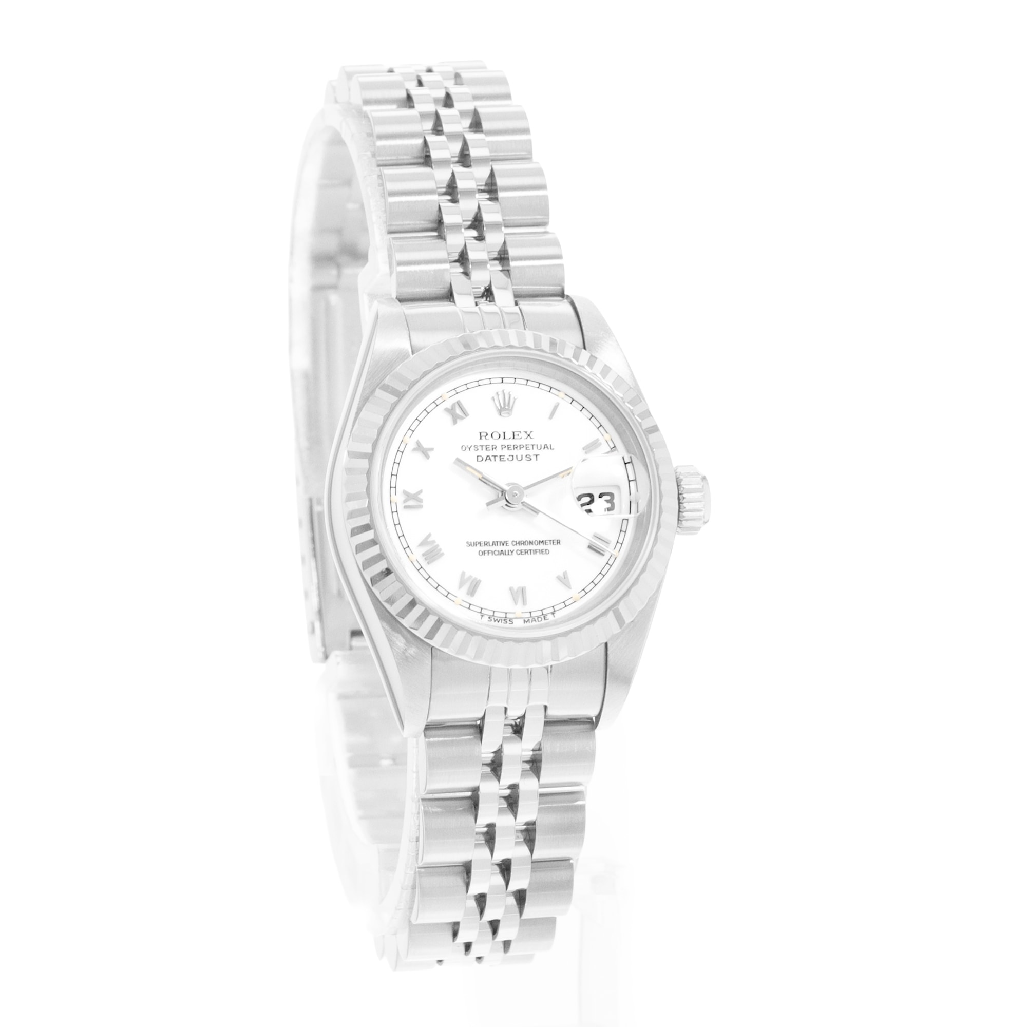 Rolex Datejust 26 69174 Vintage Steel Jubilee Automatic Ladies Watch Papers