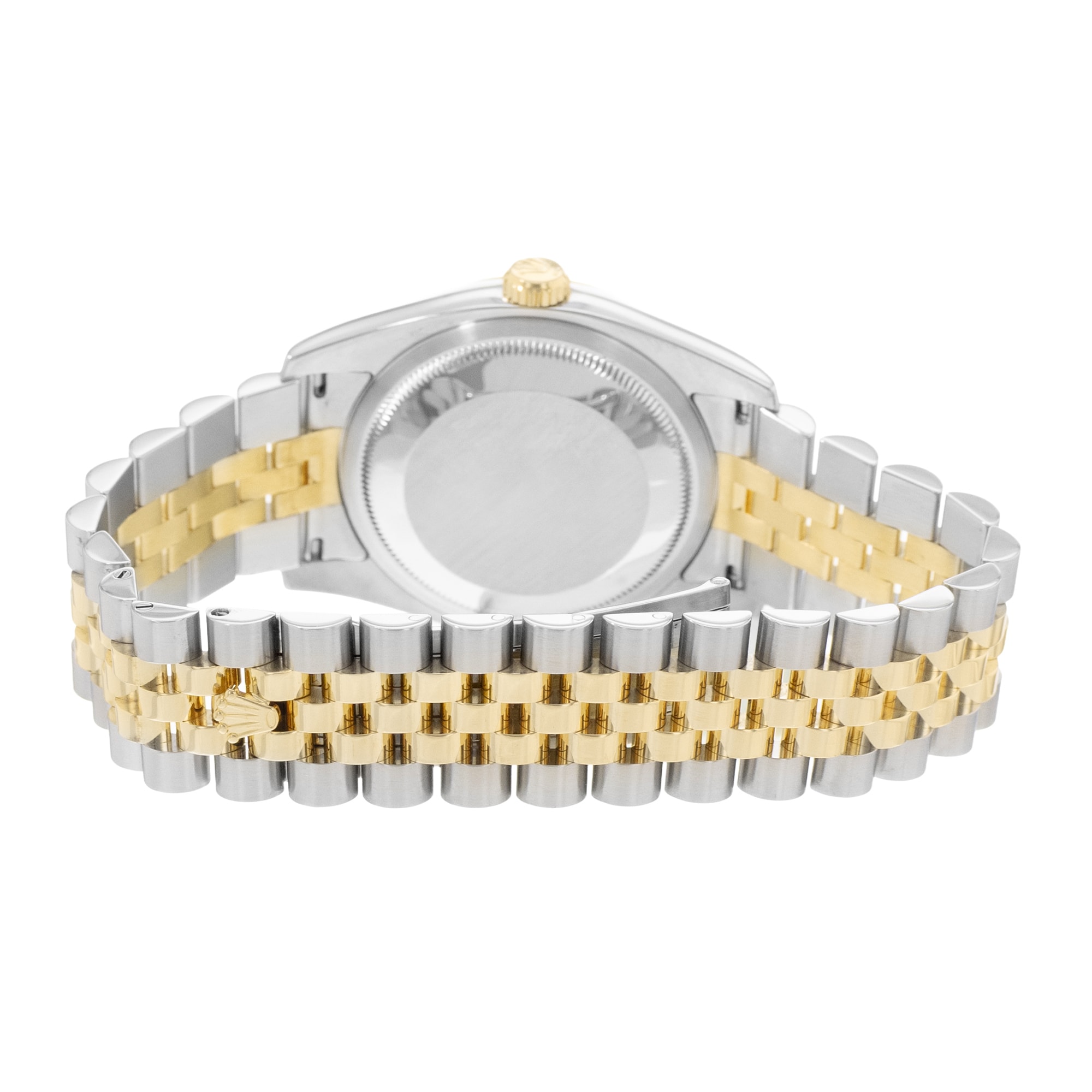 Rolex Datejust 36 116233 Champagne Diamonds Dial Steel Yellow Gold Mens Watch
