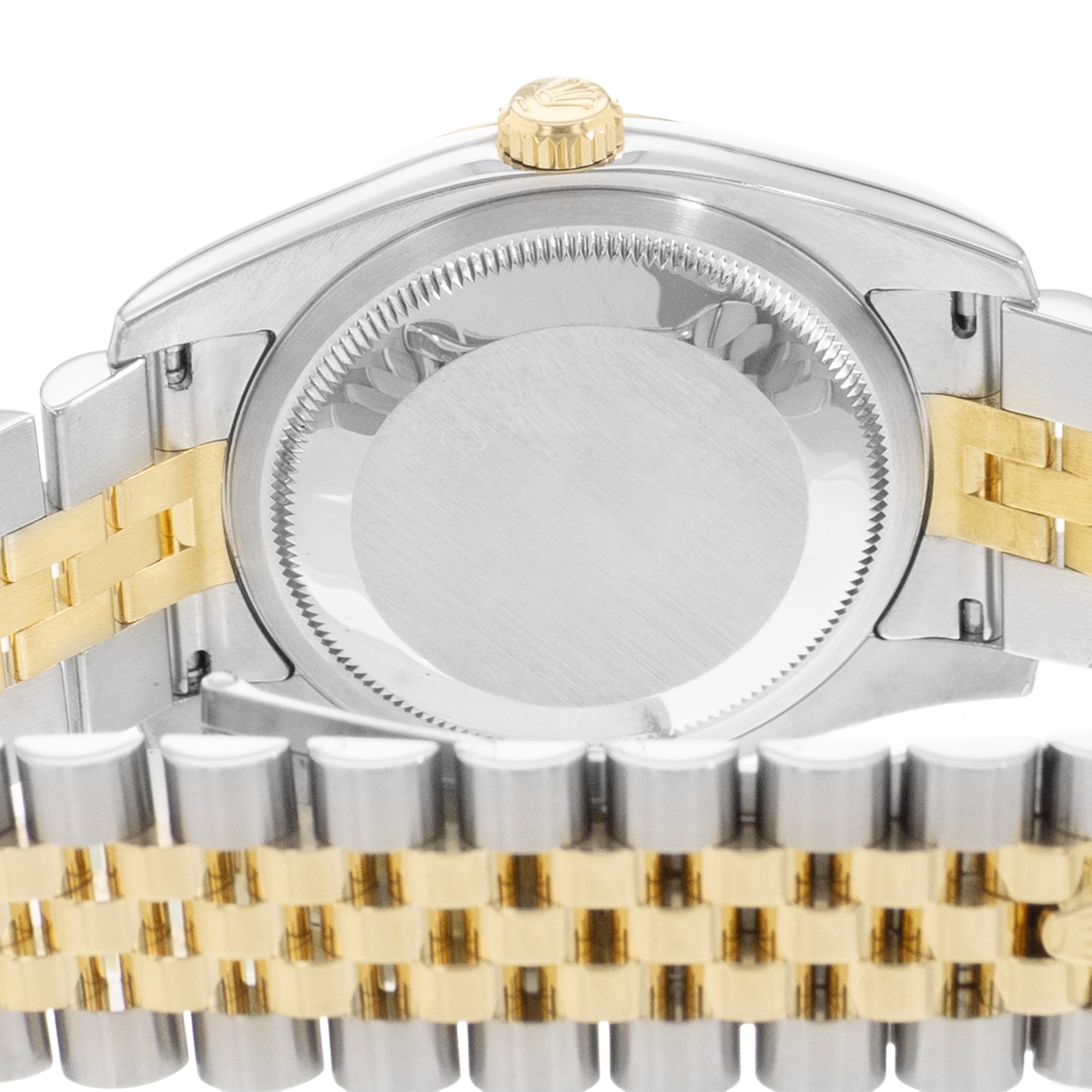 Rolex Datejust 36 116233 Champagne Diamonds Dial Steel Yellow Gold Mens Watch