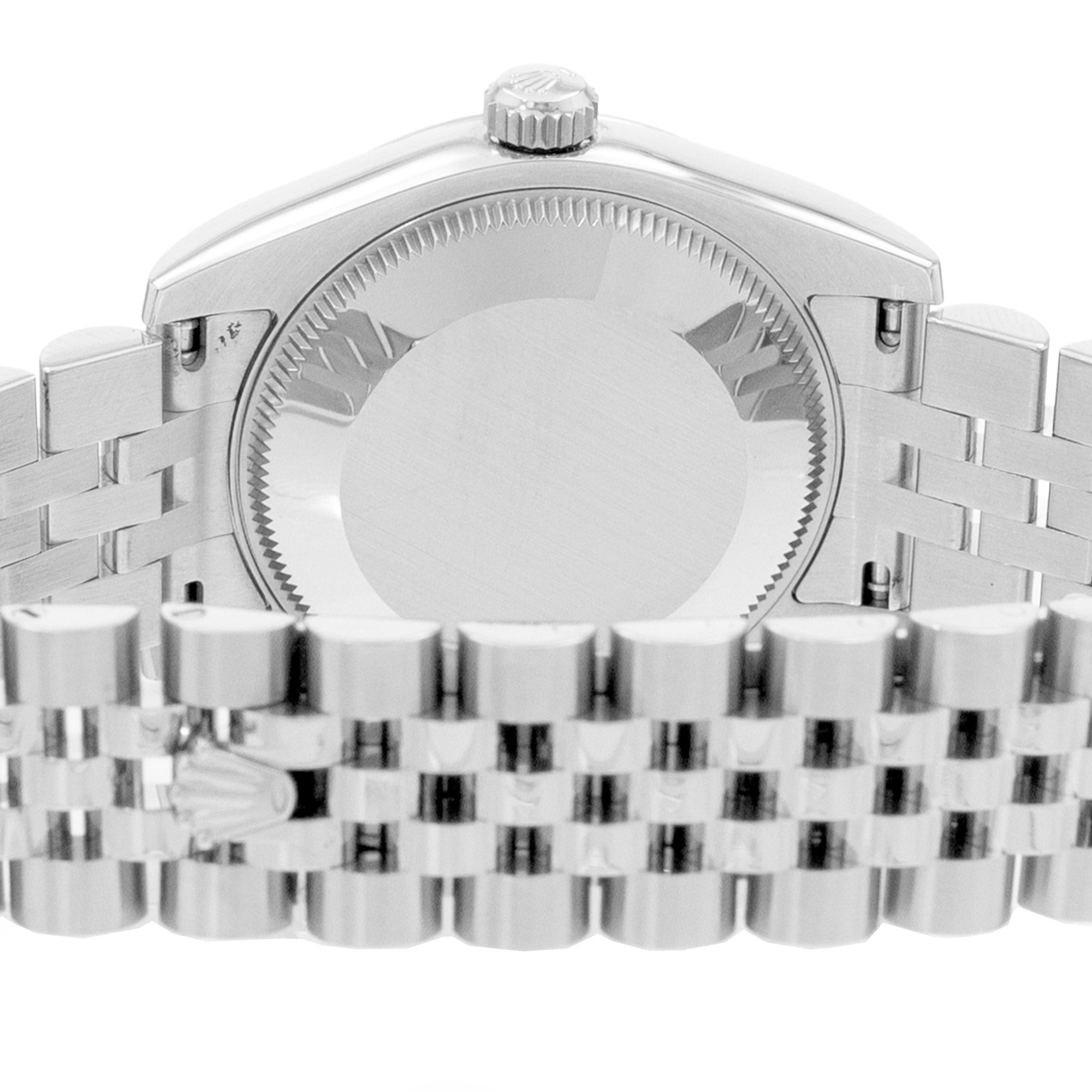 Rolex Datejust 31 178274 Black Diamonds Dial Steel Oyster Ladies Watch Card