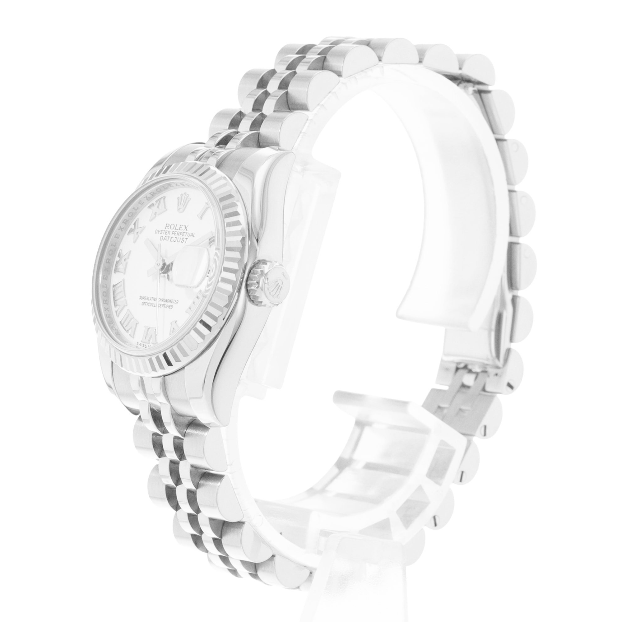 Rolex Datejust 26 179174 Silver Roman Dial Steel Jubilee Automatic Ladies Watch