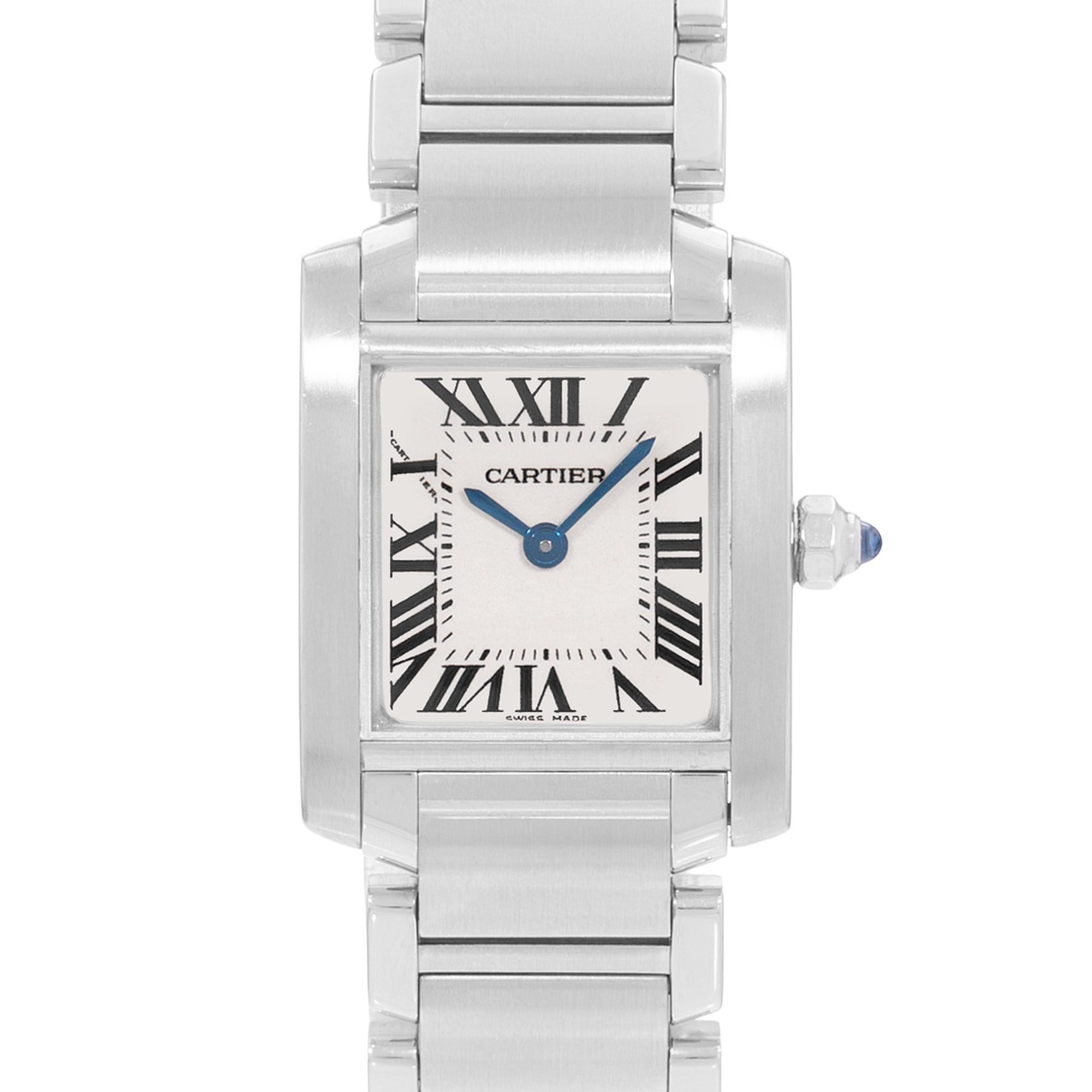 Cartier Tank Francaise W51008Q3 2384 20mm Small Steel Ladies Watch Box Papers