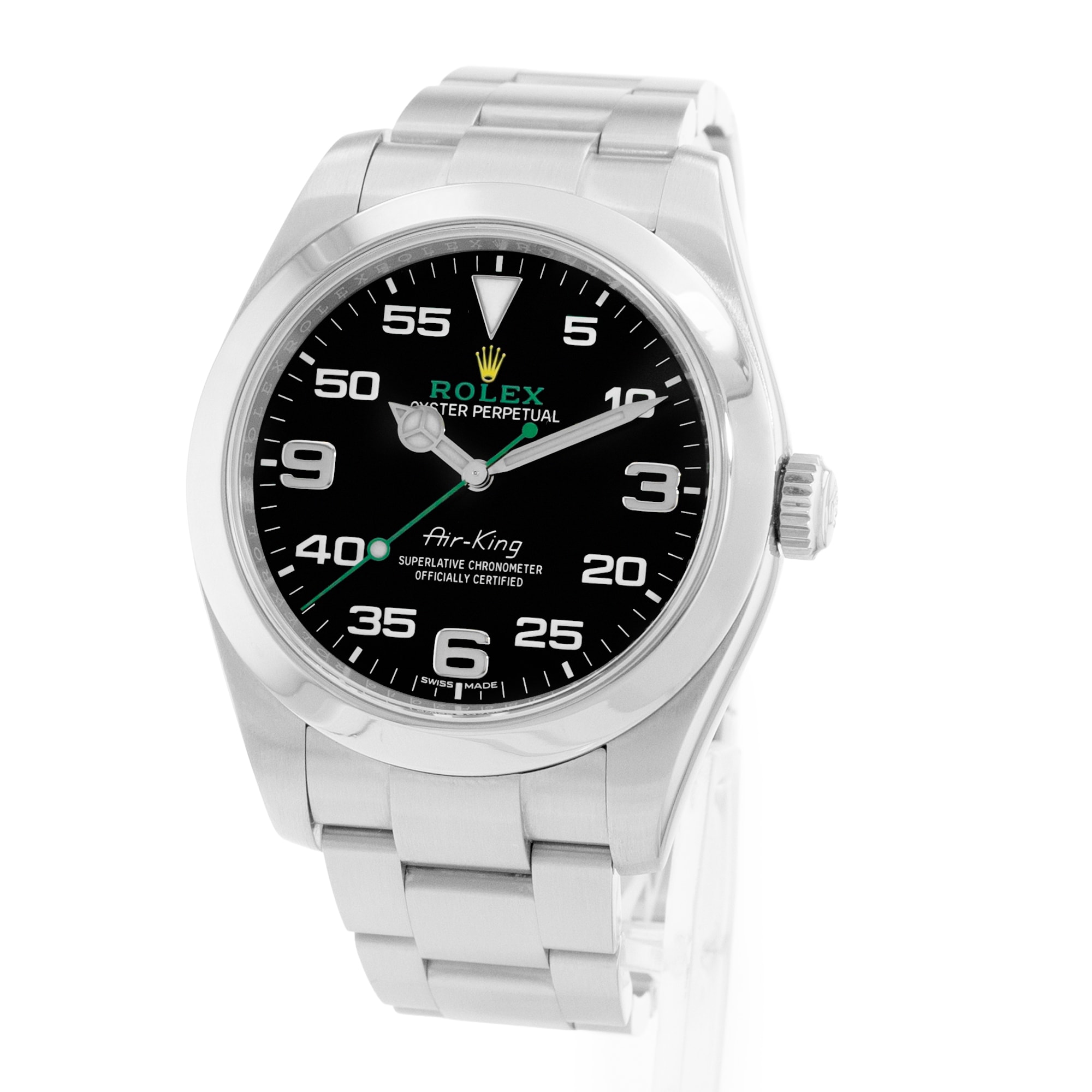 Rolex Air King 40 116900 Black Dial Steel Oyster Automatic Mens Watch