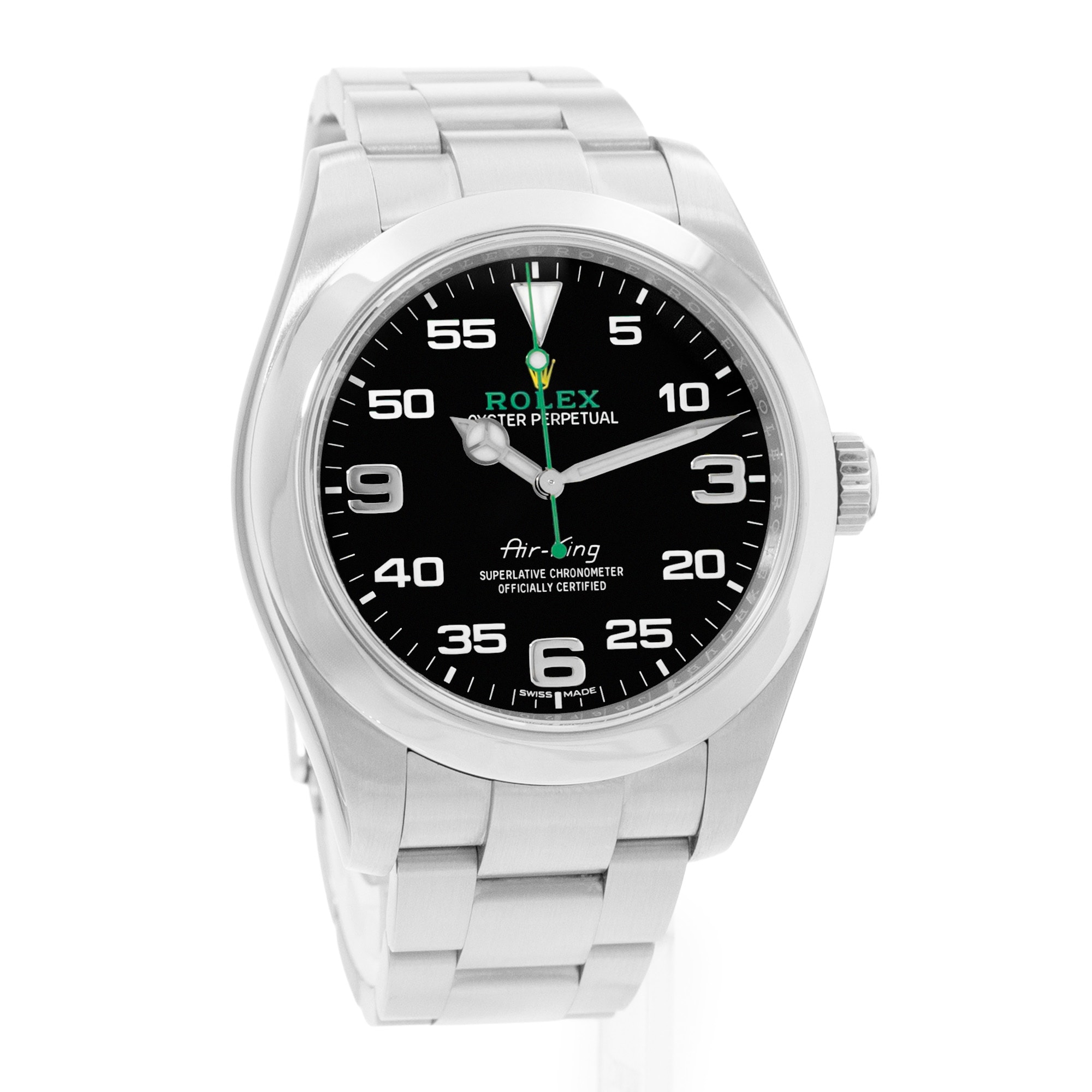 Rolex Air King 40 116900 Black Dial Steel Oyster Automatic Mens Watch