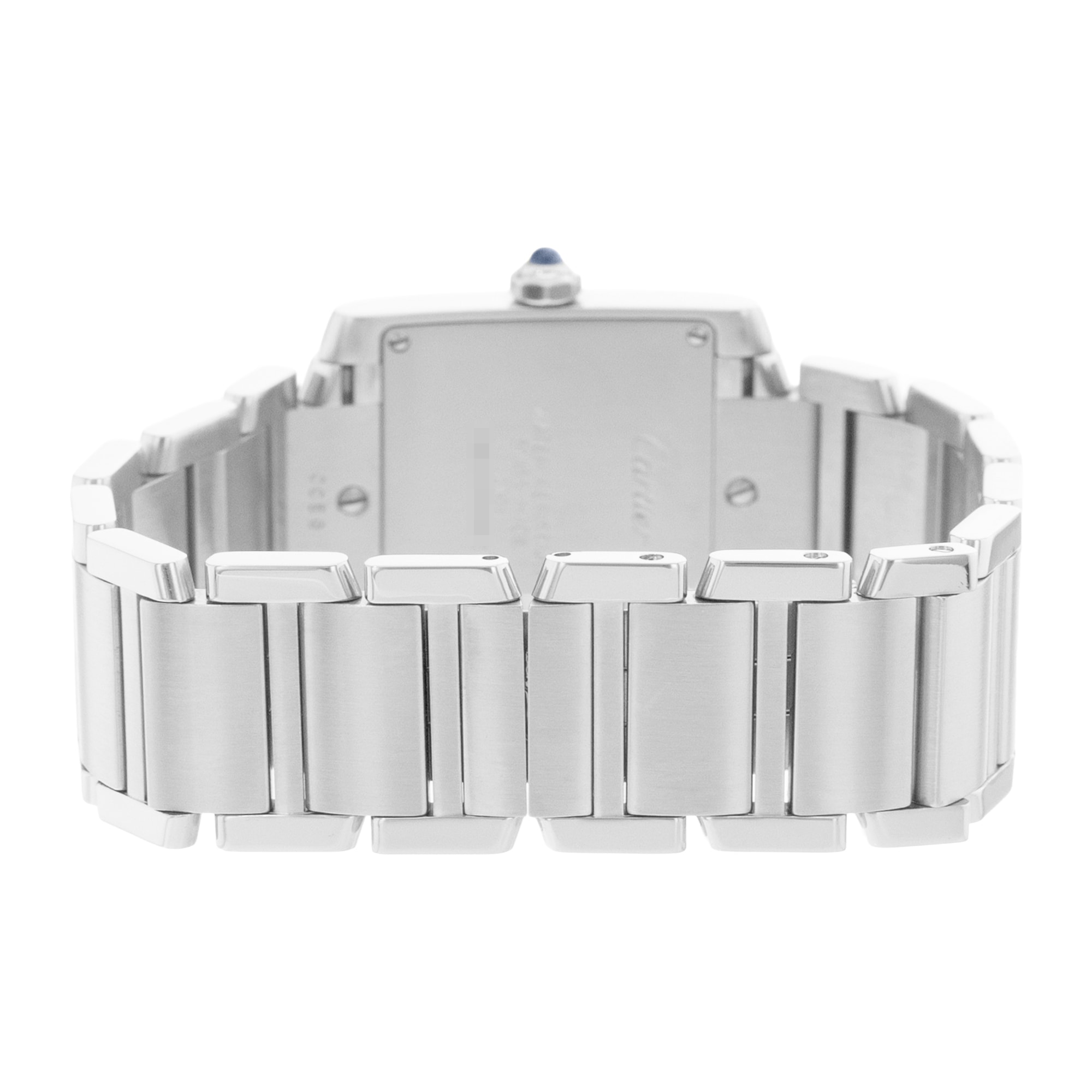 Cartier Tank Francaise W51003Q3 2301 25mm Medium Silver Dial Steel Ladies Watch