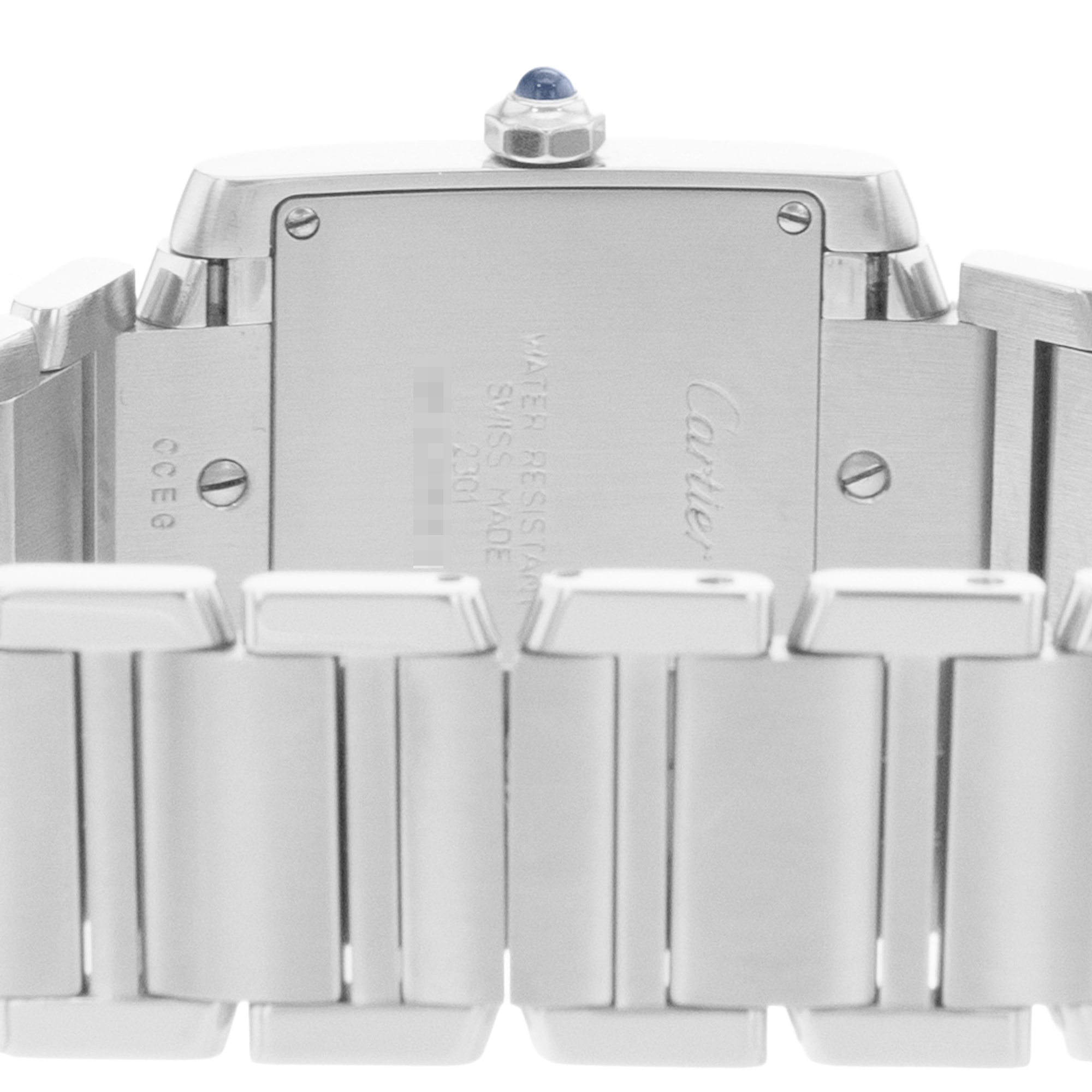 Cartier Tank Francaise W51003Q3 2301 25mm Medium Silver Dial Steel Ladies Watch
