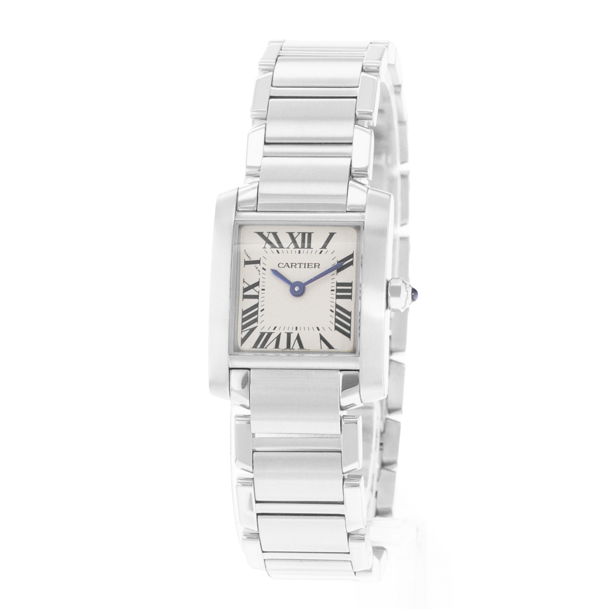 Cartier Tank Francaise W51008Q3 3217 20mm Small Silver Steel Ladies Watch