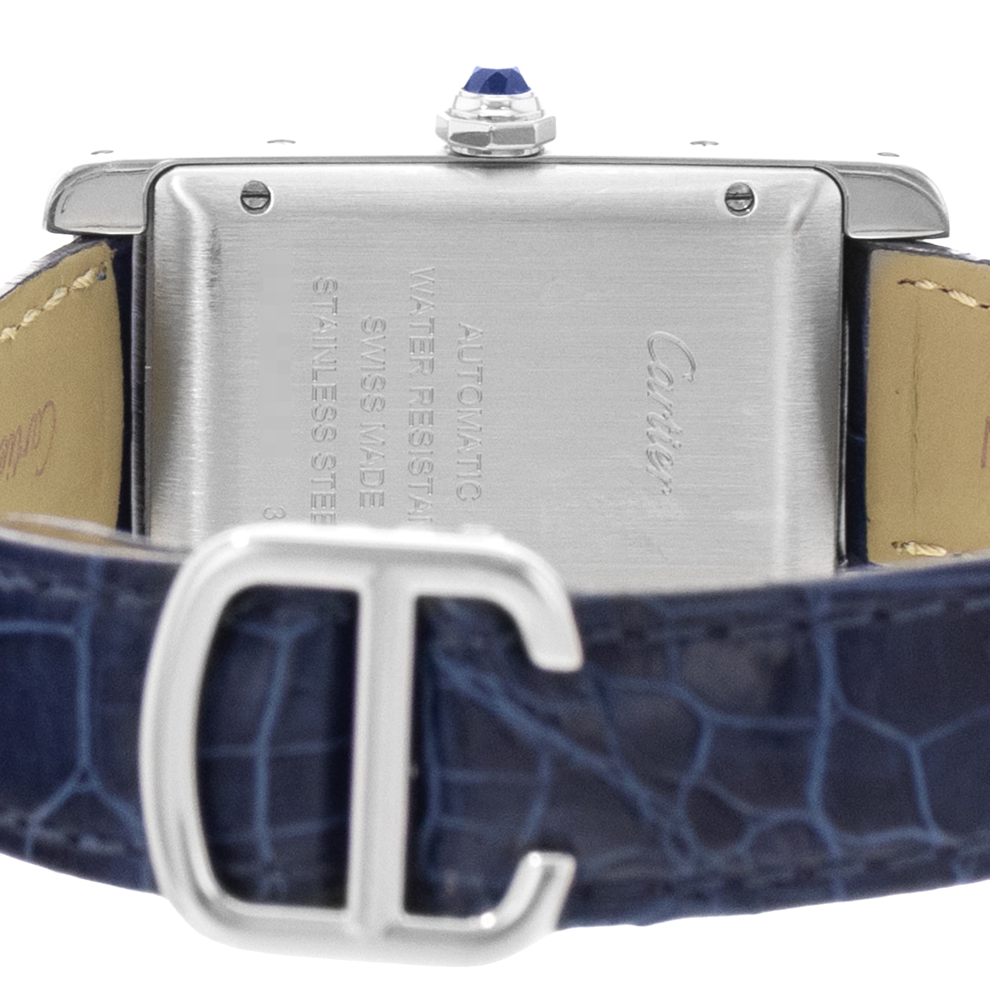 Cartier Tank Americaine WSTA0017 3971 22mm Medium Silver Steel Ladies Watch