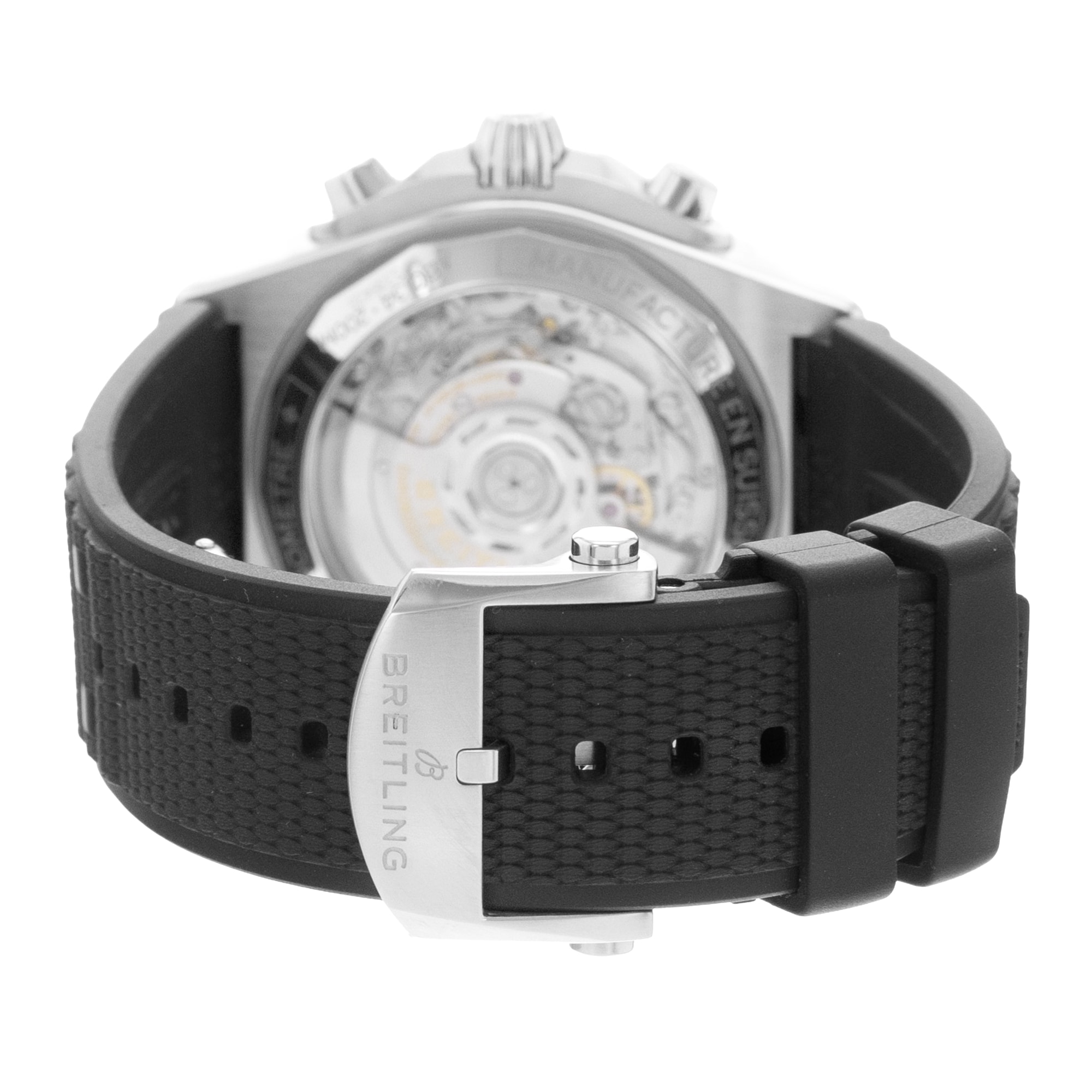 Breitling Chronomat AB0134101B2A1 42mm Black Dial Steel Mens Watch Box Card
