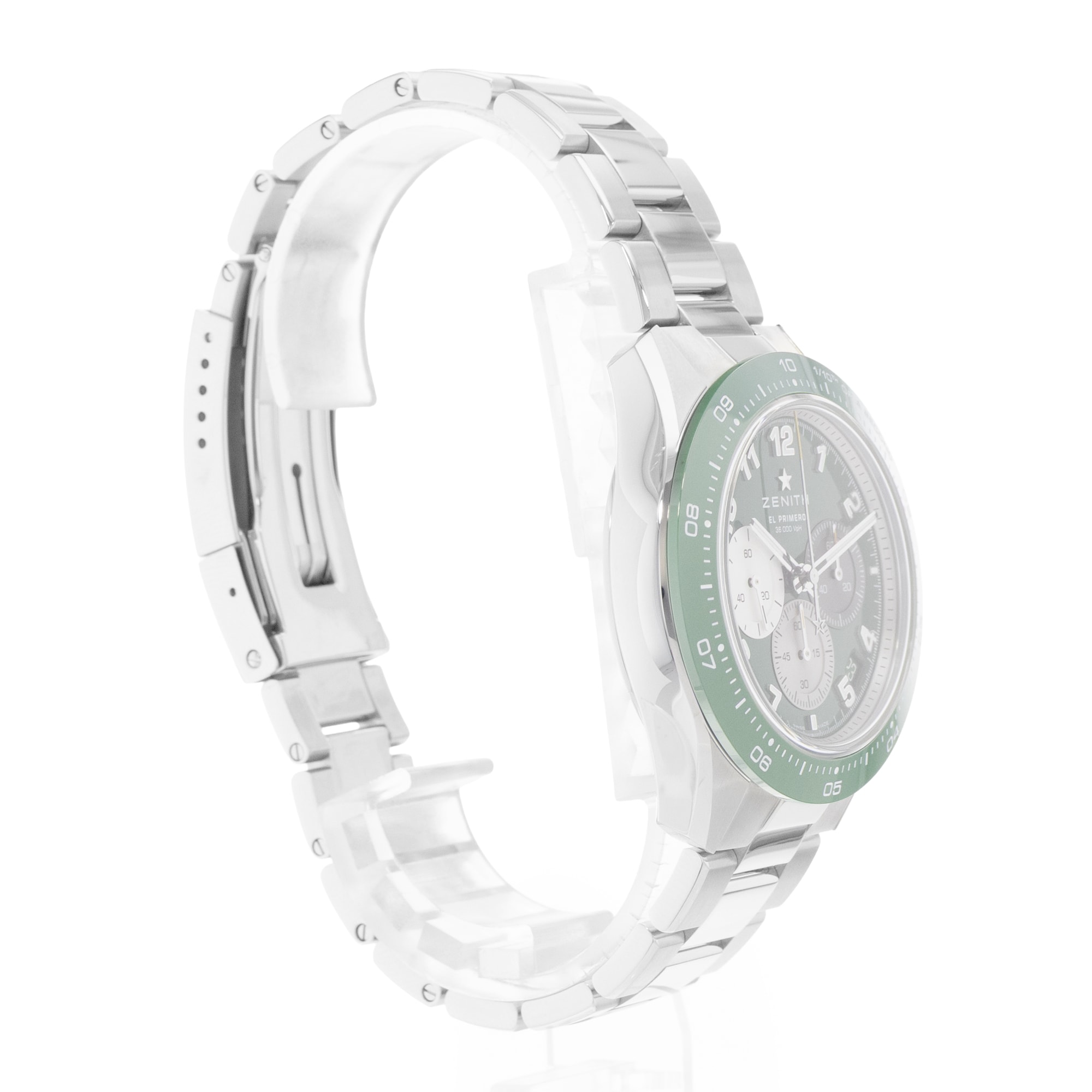 Zenith Chronomaster Sport 03.3117.3600/56.M3100 41mm Green Mens Watch Box Card