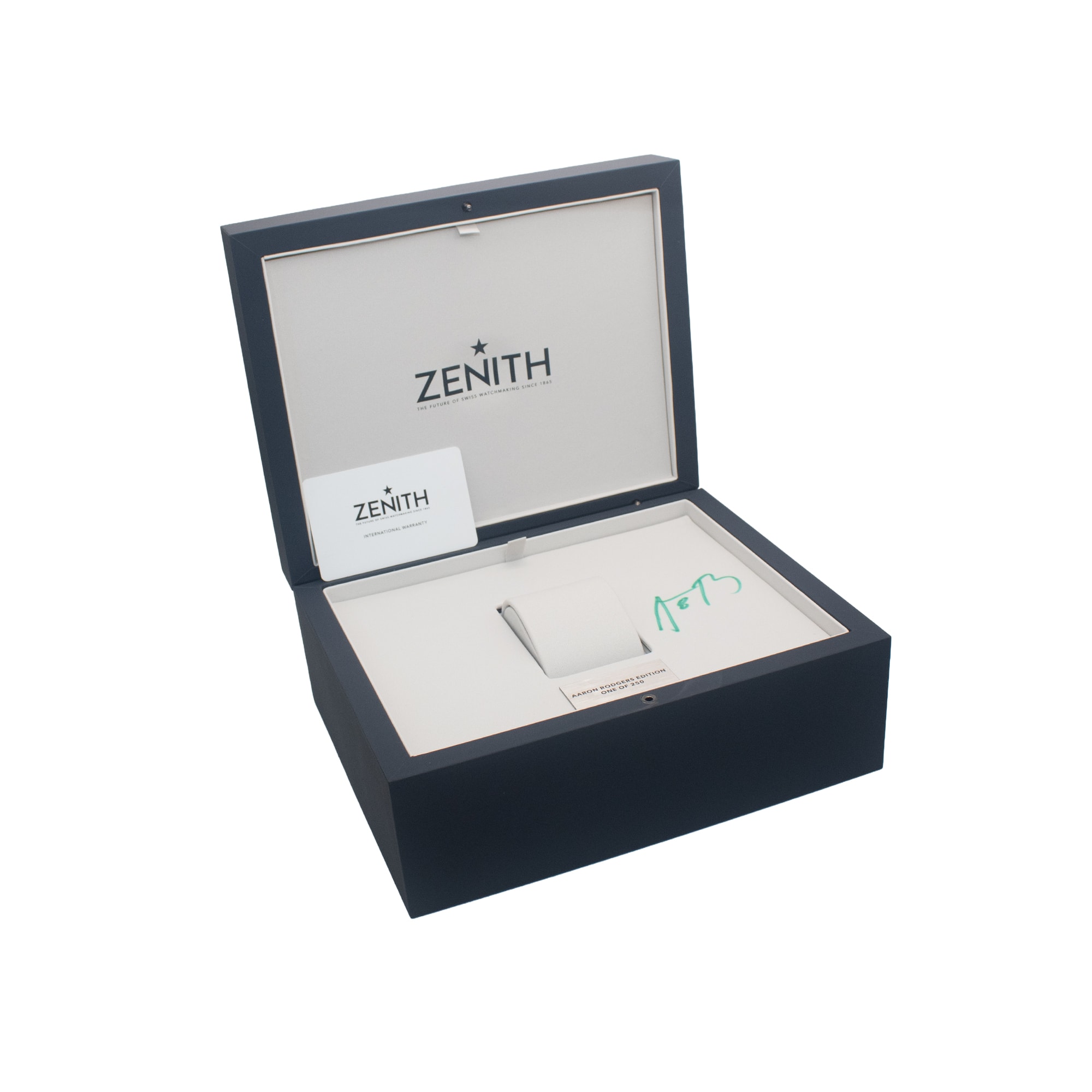 Zenith Chronomaster Sport 03.3117.3600/56.M3100 41mm Green Mens Watch Box Card