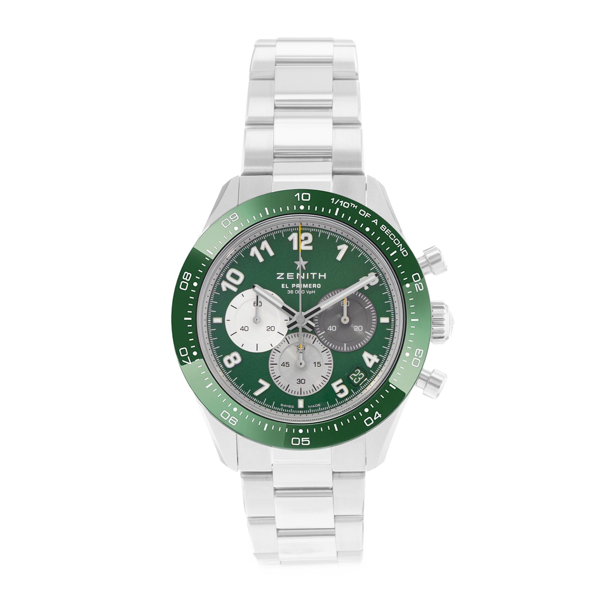 Zenith Chronomaster Sport 03.3117.3600/56.M3100 41mm Green Mens Watch Box Card