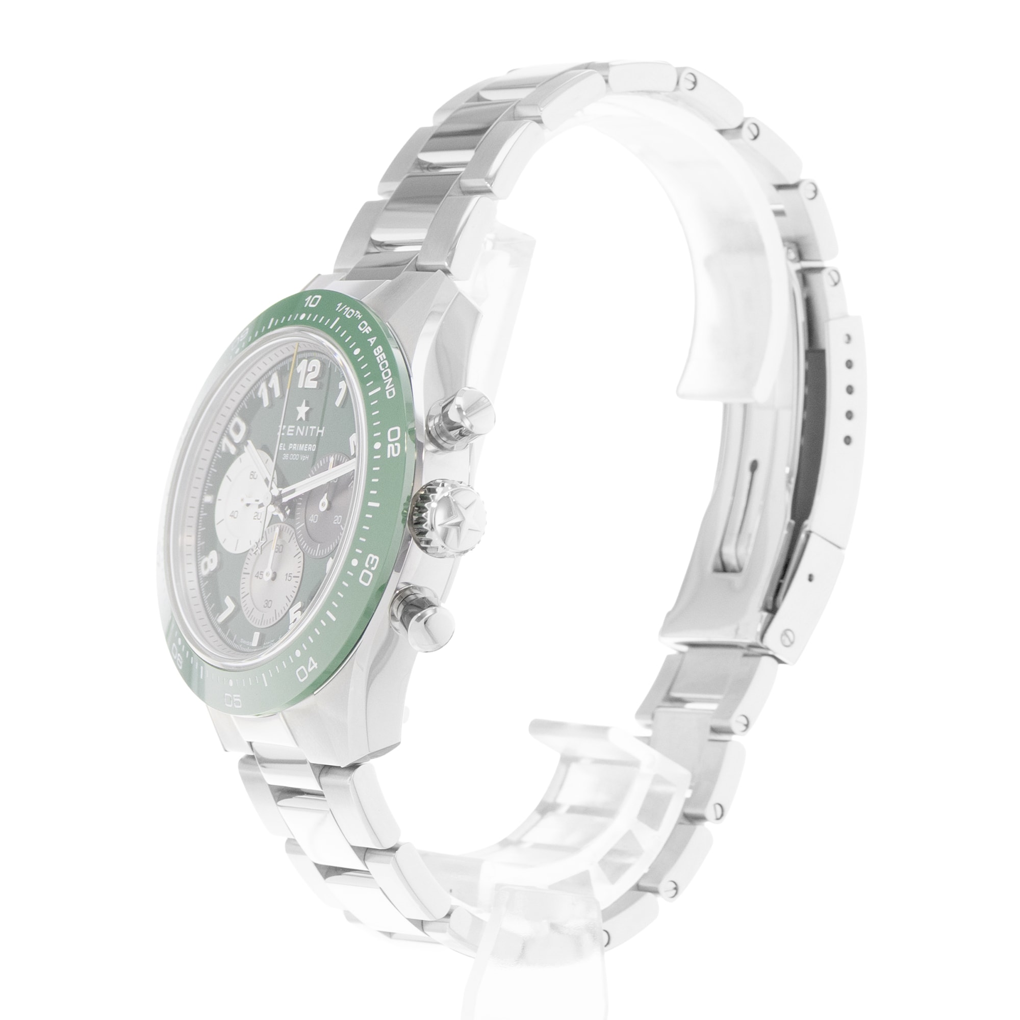 Zenith Chronomaster Sport 03.3117.3600/56.M3100 41mm Green Mens Watch Box Card