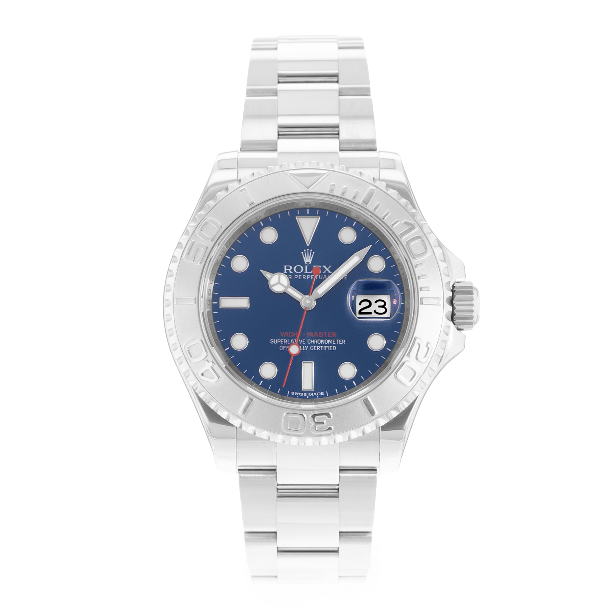 Rolex Yacht-Master 40 116622 Blue Dial Steel Oyster Mens Watch Card