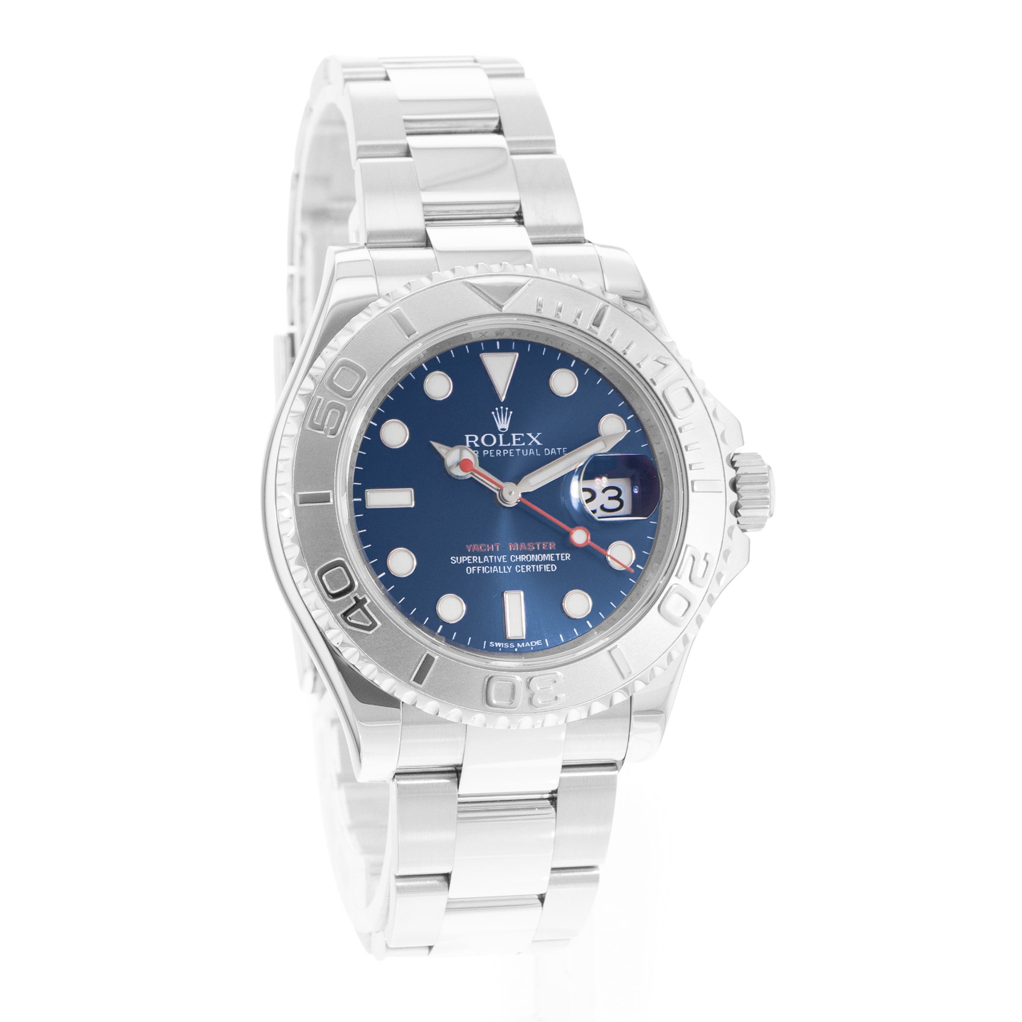 Rolex Yacht-Master 40 116622 Blue Dial Steel Oyster Mens Watch Card