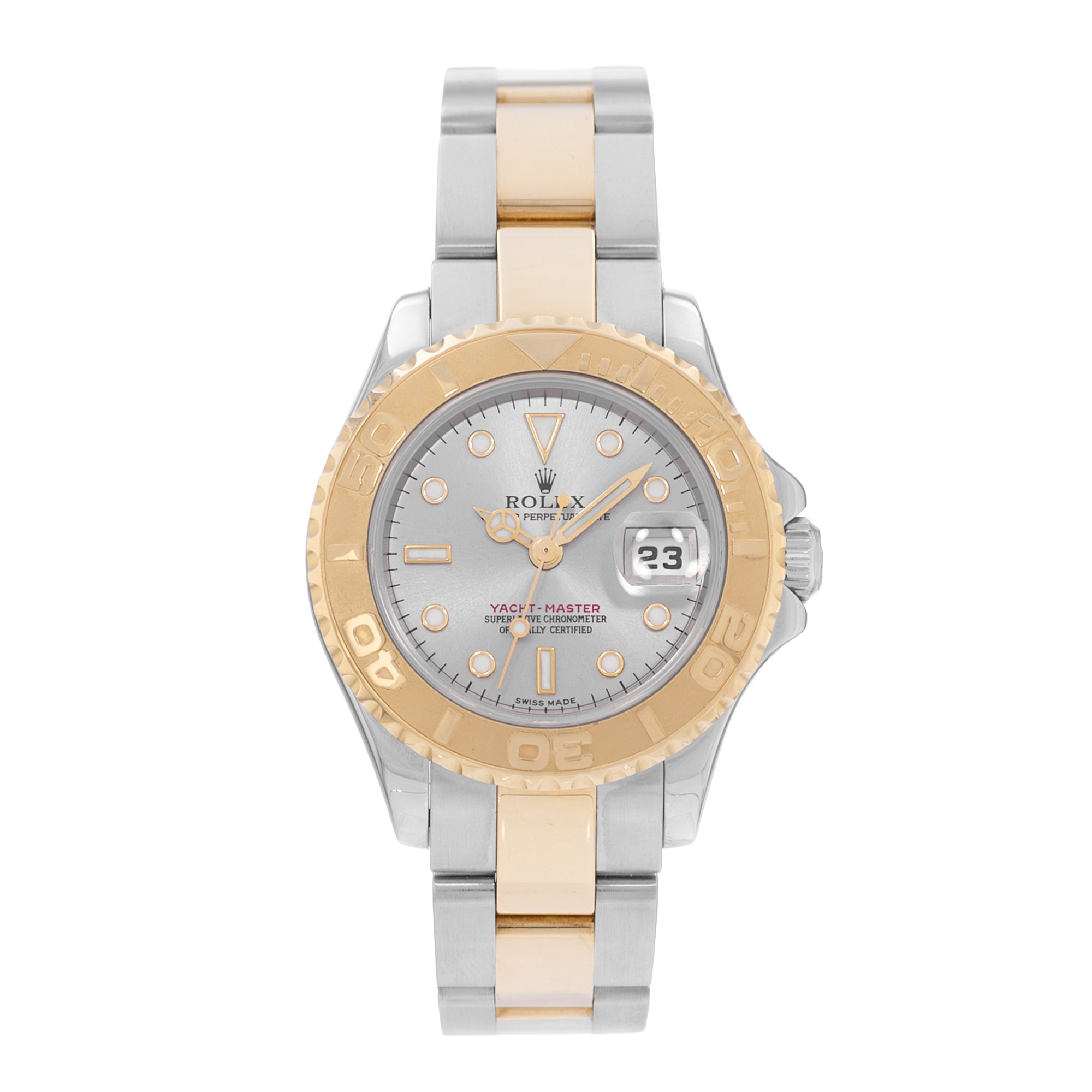 Rolex Yacht-Master 29 169623 Silver Steel Yellow Gold Oyster Ladies Watch