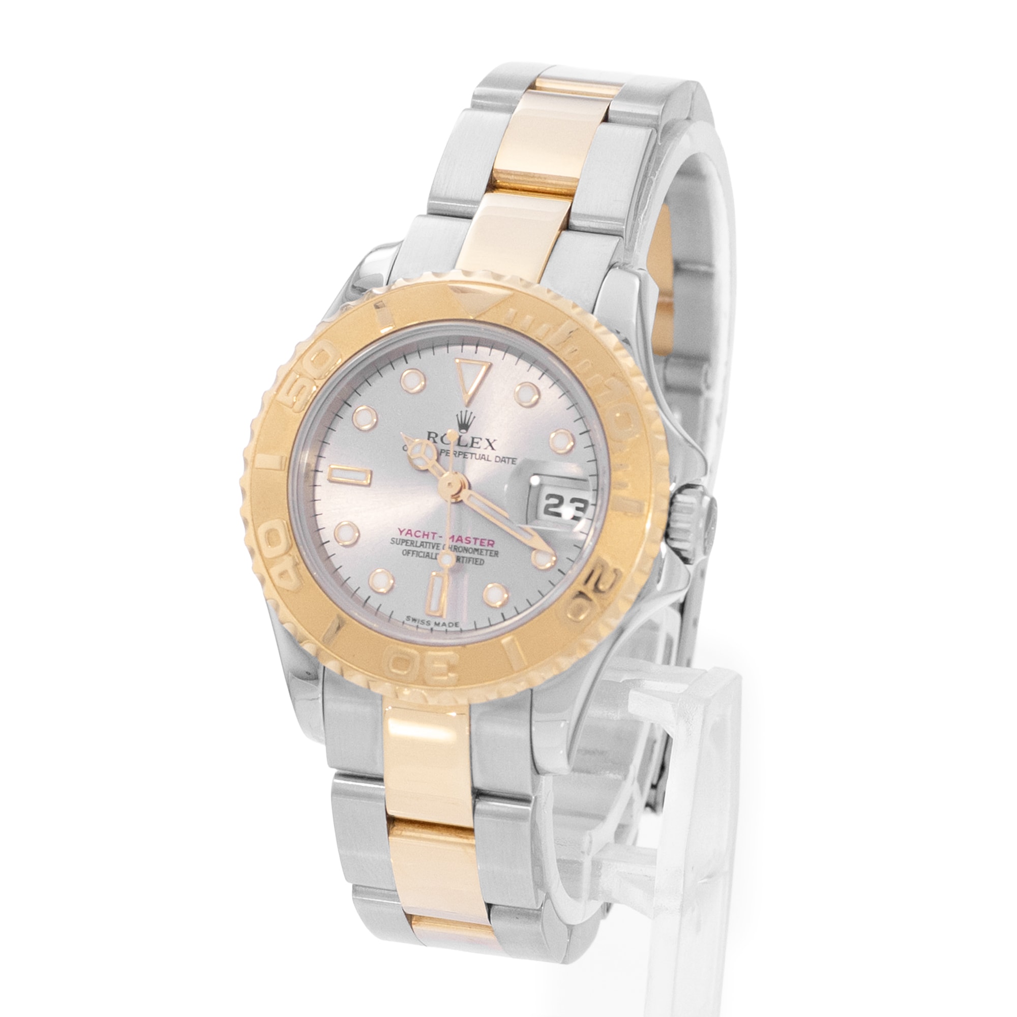 Rolex Yacht-Master 29 169623 Silver Steel Yellow Gold Oyster Ladies Watch
