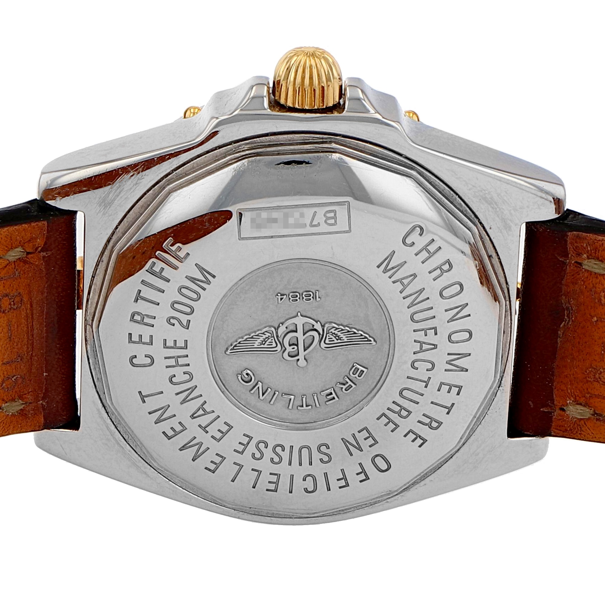 Breitling Callisto B77346 Brown Arabic Dial Steel & 18K Yellow Gold Automatic