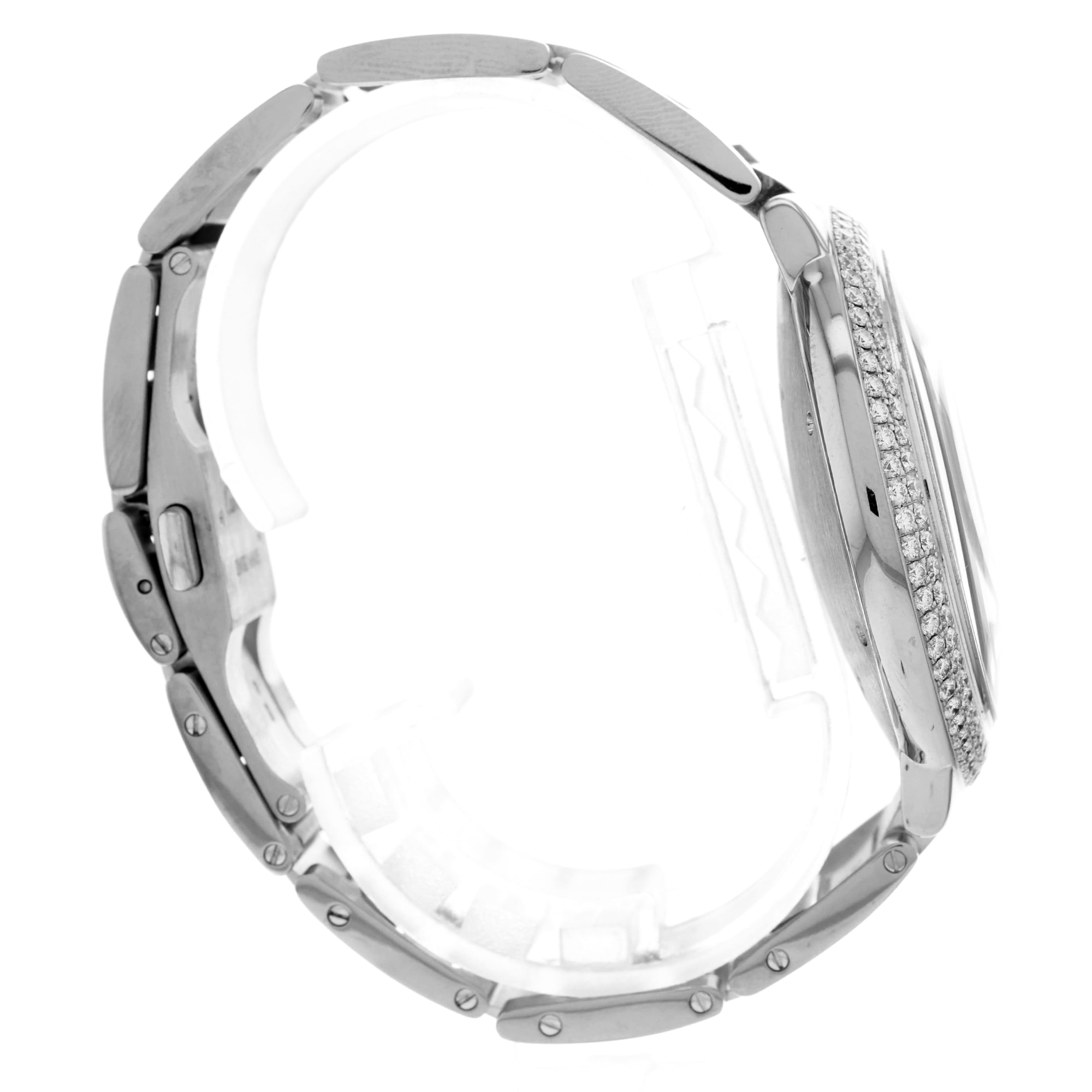 Cartier Ballon Bleu 42mm WE9009Z3 3000 Factory Diamonds 18k White Gold Mens 2005