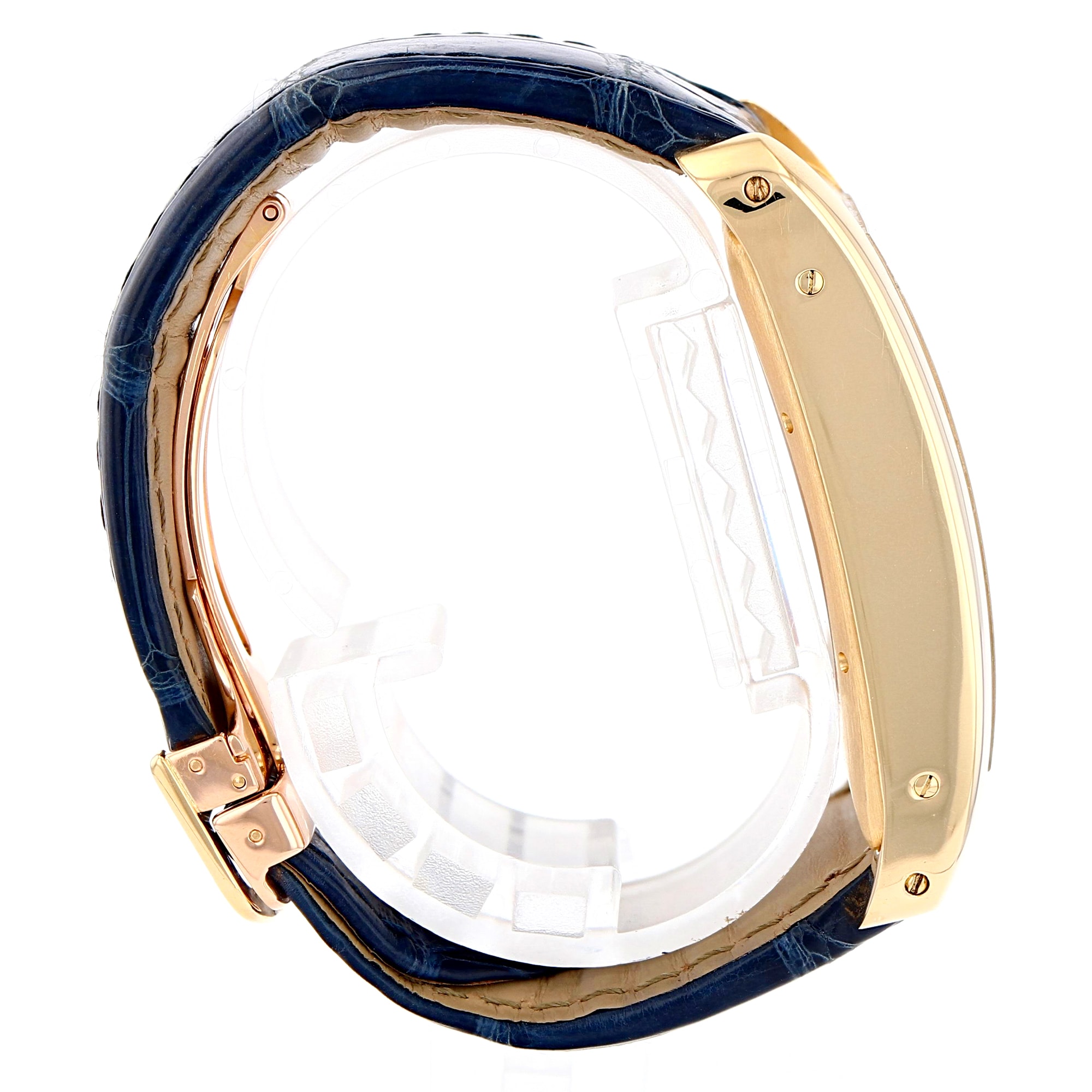 Cartier Tank Americaine 32mm W2609356 2892 Silver roman dial 18K Yellow Gold
