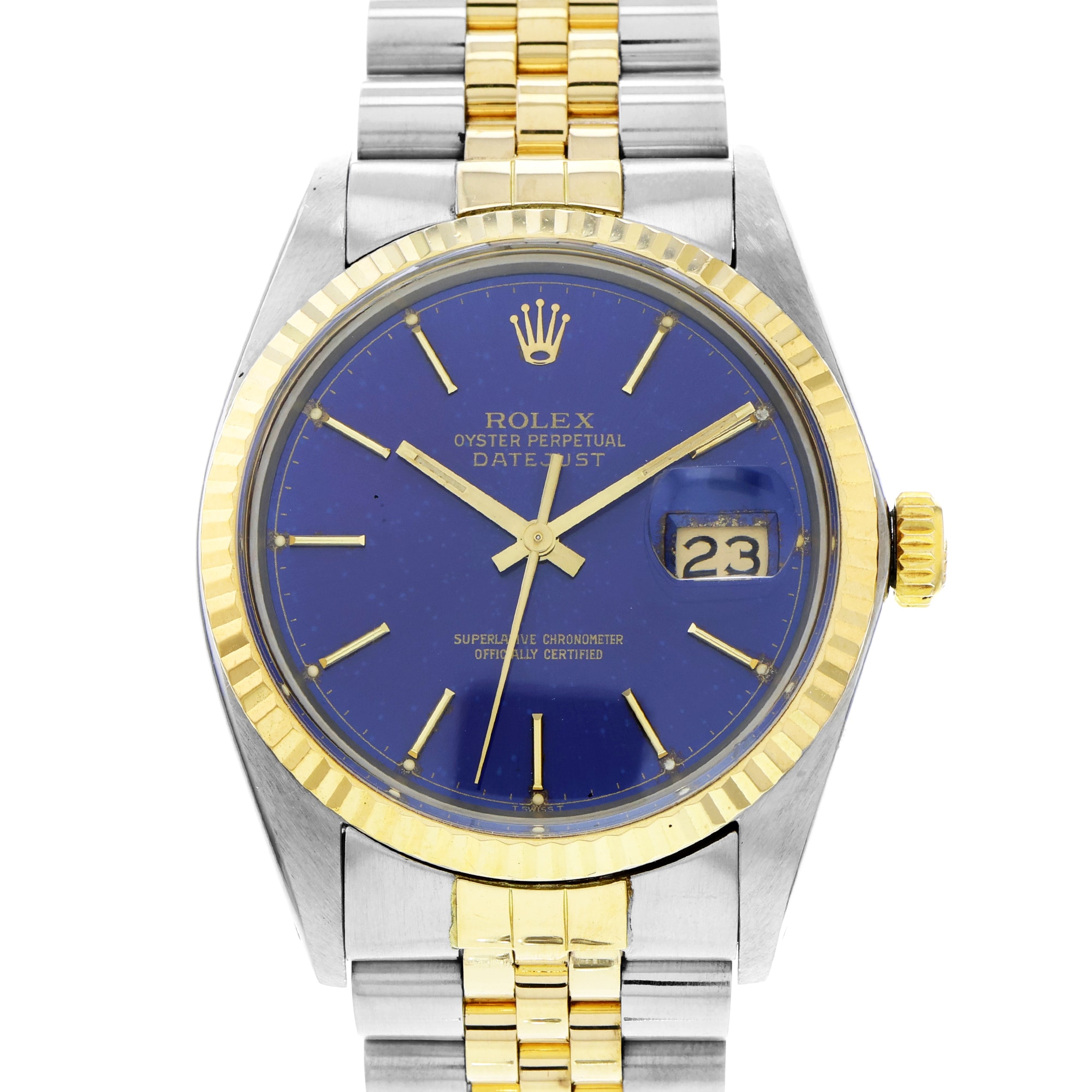 Rolex Datejust 36 16013 Blue Dial Automatic Date