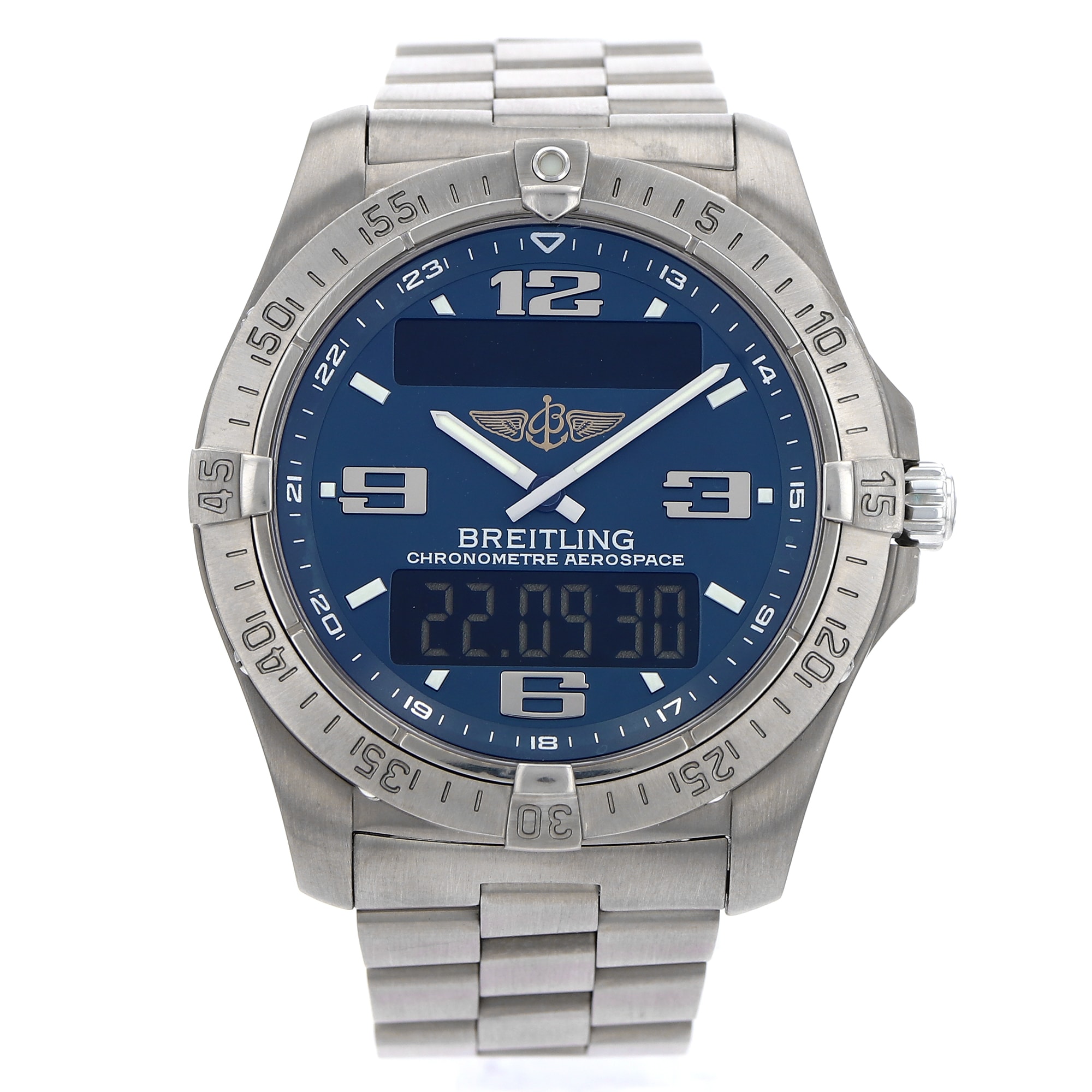 Breitling Aerospace Avantage E79362 Blue Arabic Quartz GMT