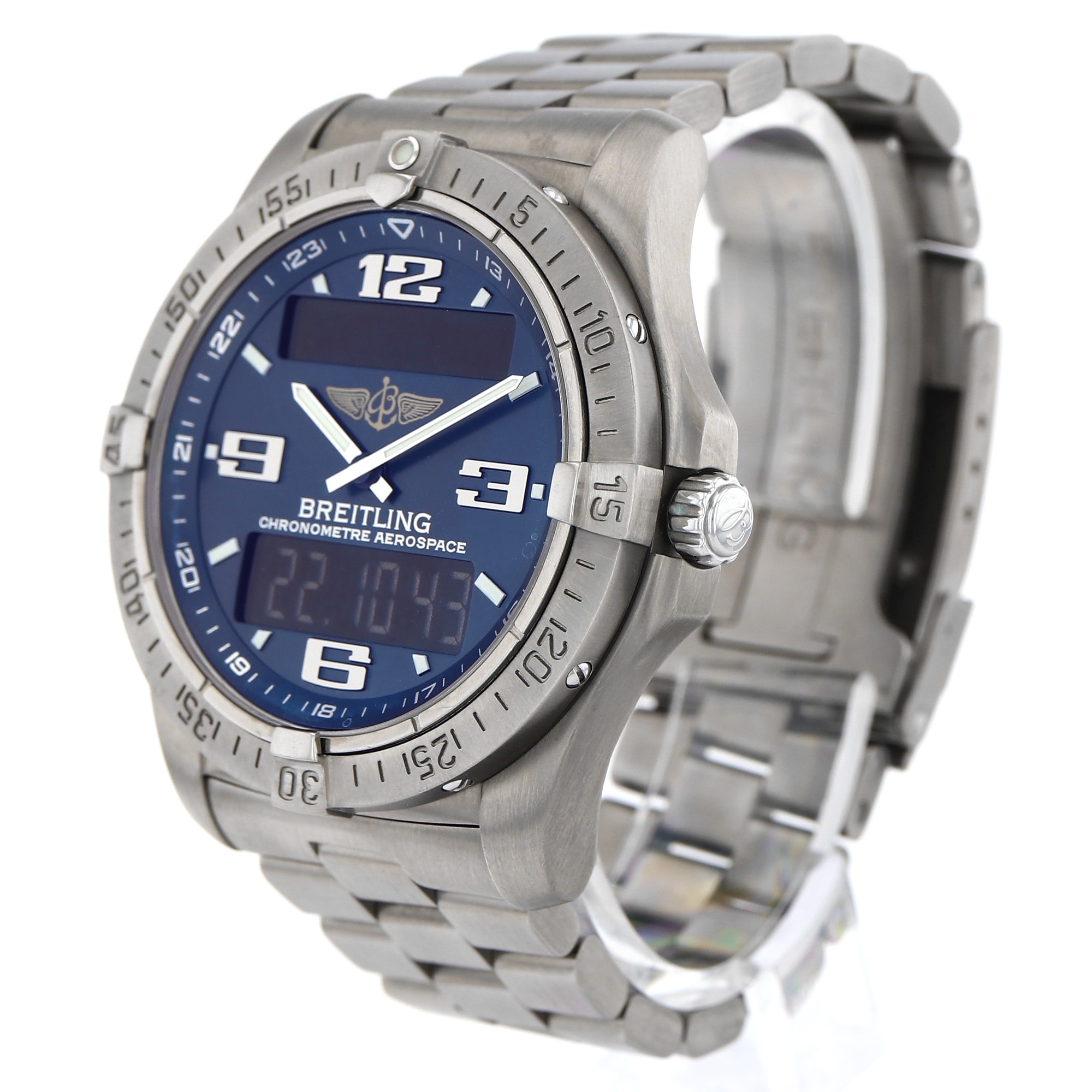 Breitling Aerospace Avantage E79362 Blue Arabic Quartz GMT