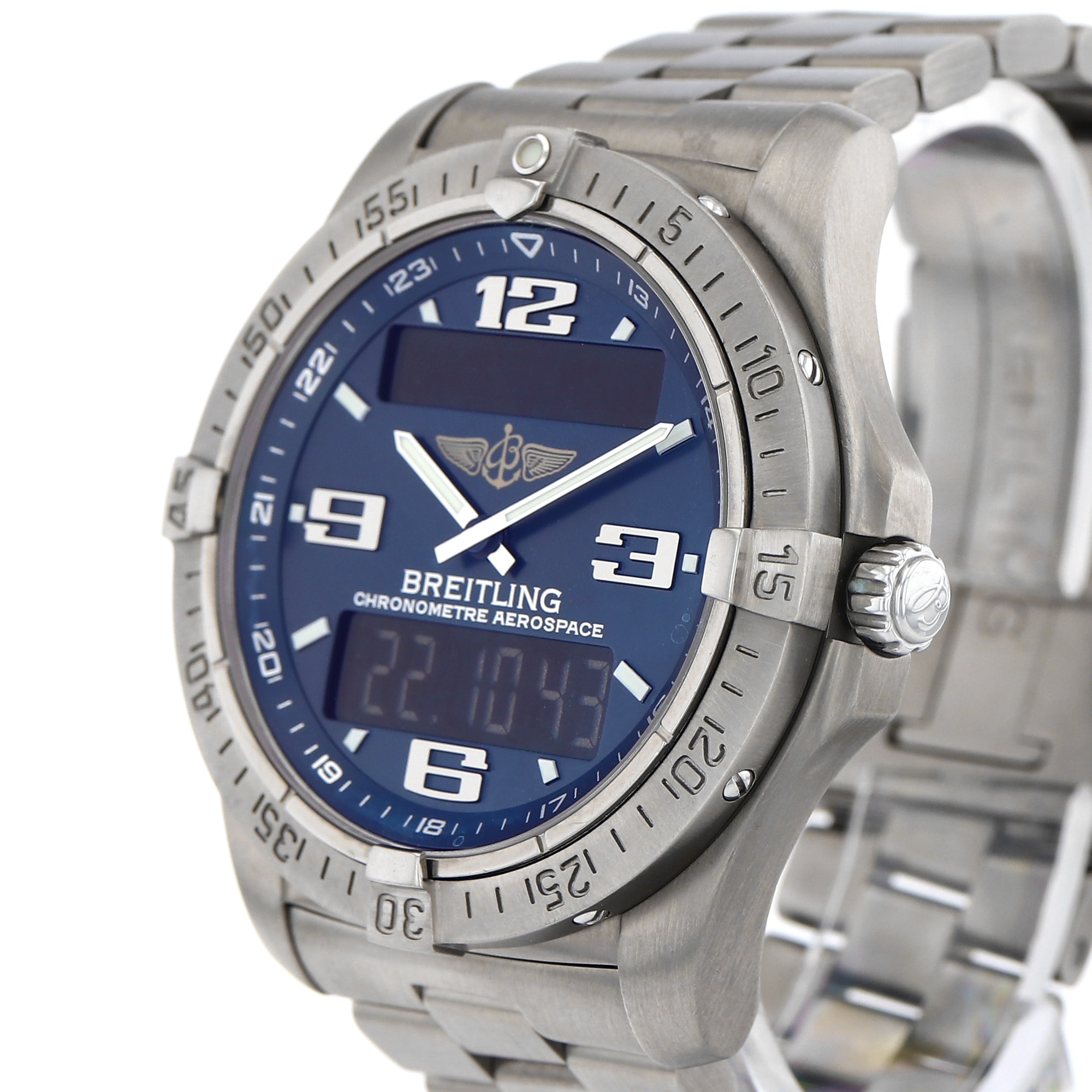 Breitling Aerospace Avantage E79362 Blue Arabic Quartz GMT