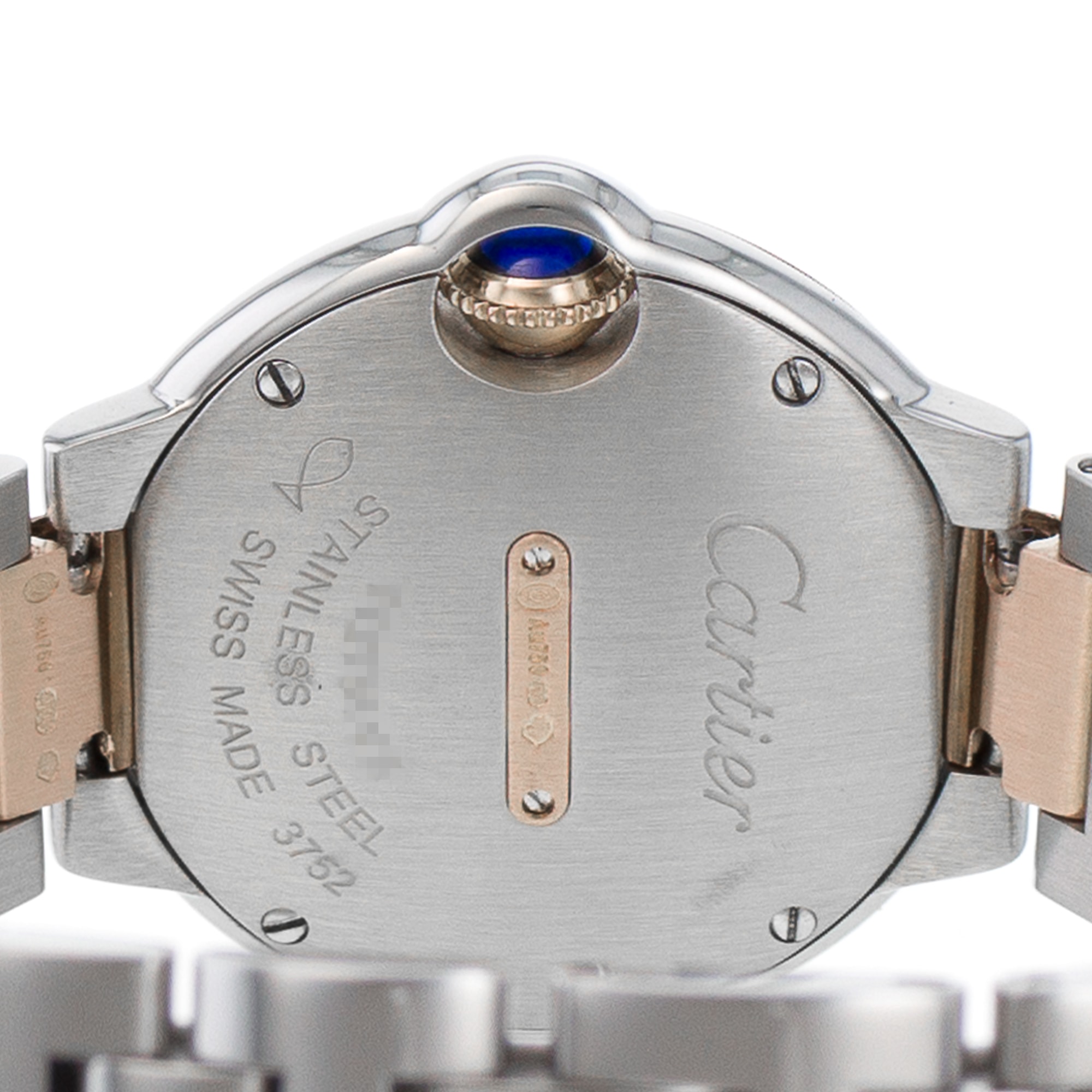 Cartier Ballon Bleu 28mm WE902076 3752 Factory Diamond Rose Gold Ladies Watch