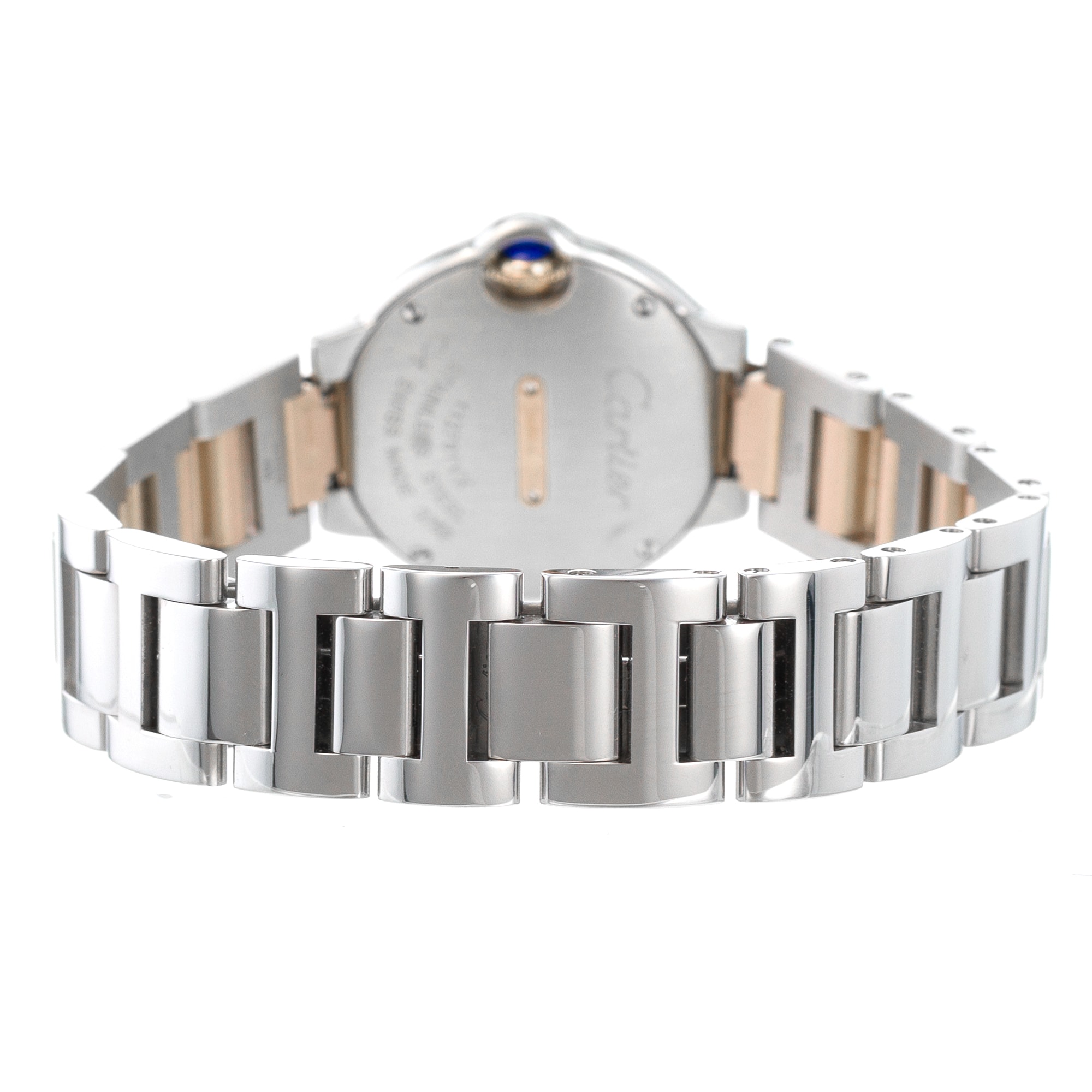 Cartier Ballon Bleu 28mm WE902076 3752 Factory Diamond Rose Gold Ladies Watch