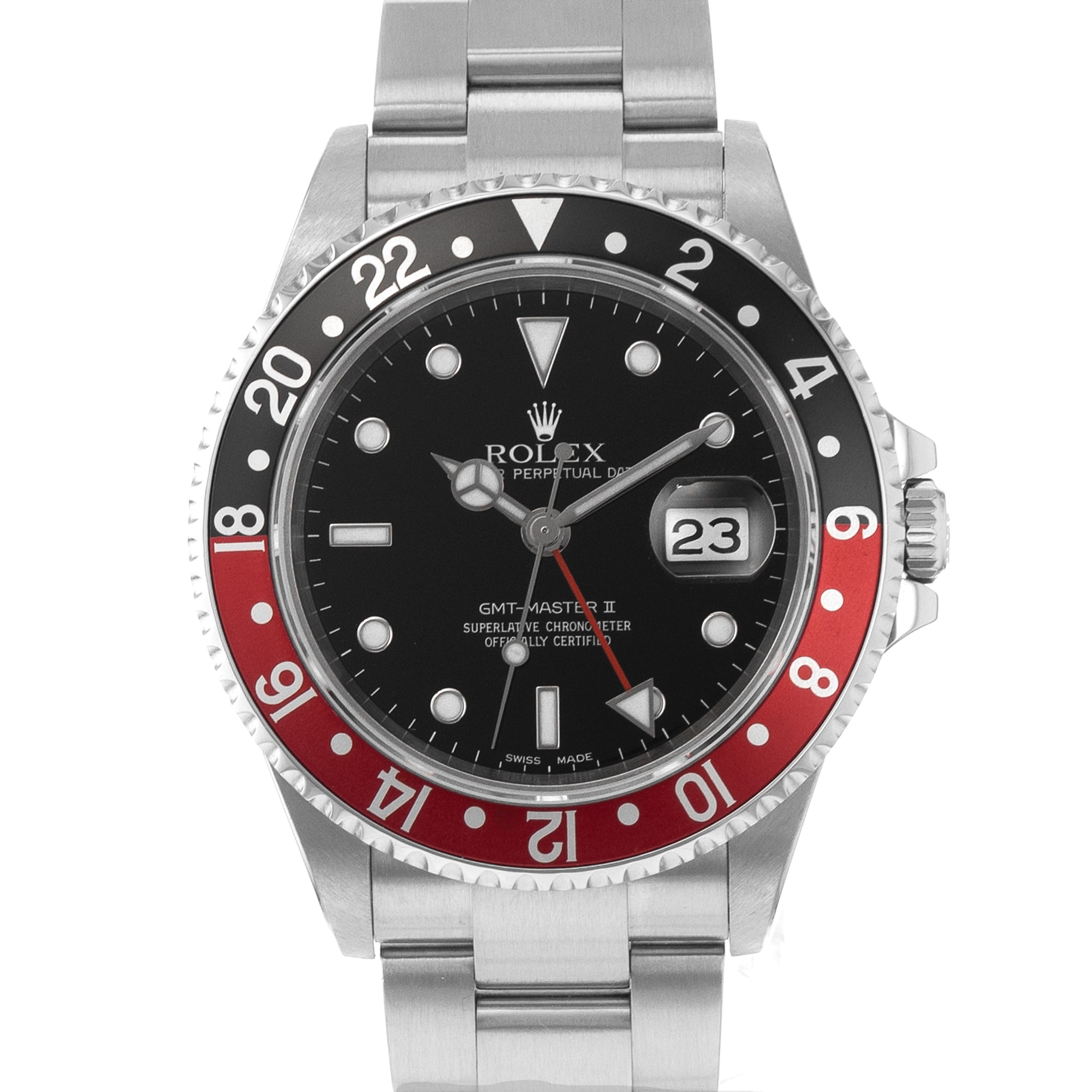 Rolex GMT-Master II 16710 Coke Black Red Automatic Mens Watch