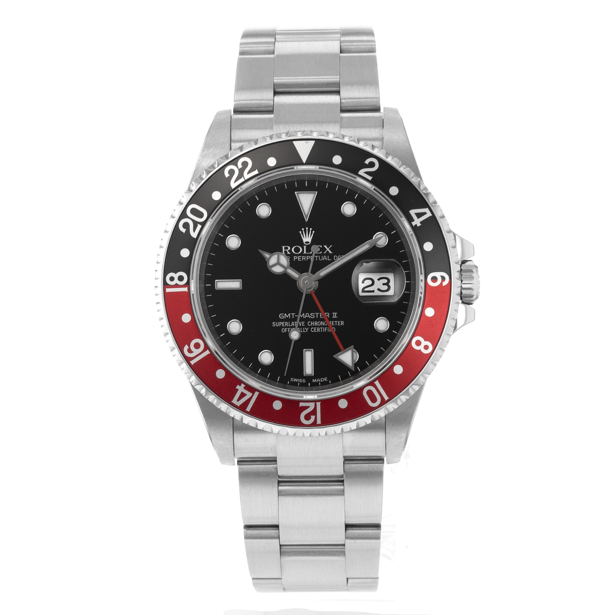 Rolex GMT-Master II 16710 Coke Black Red Automatic Mens Watch
