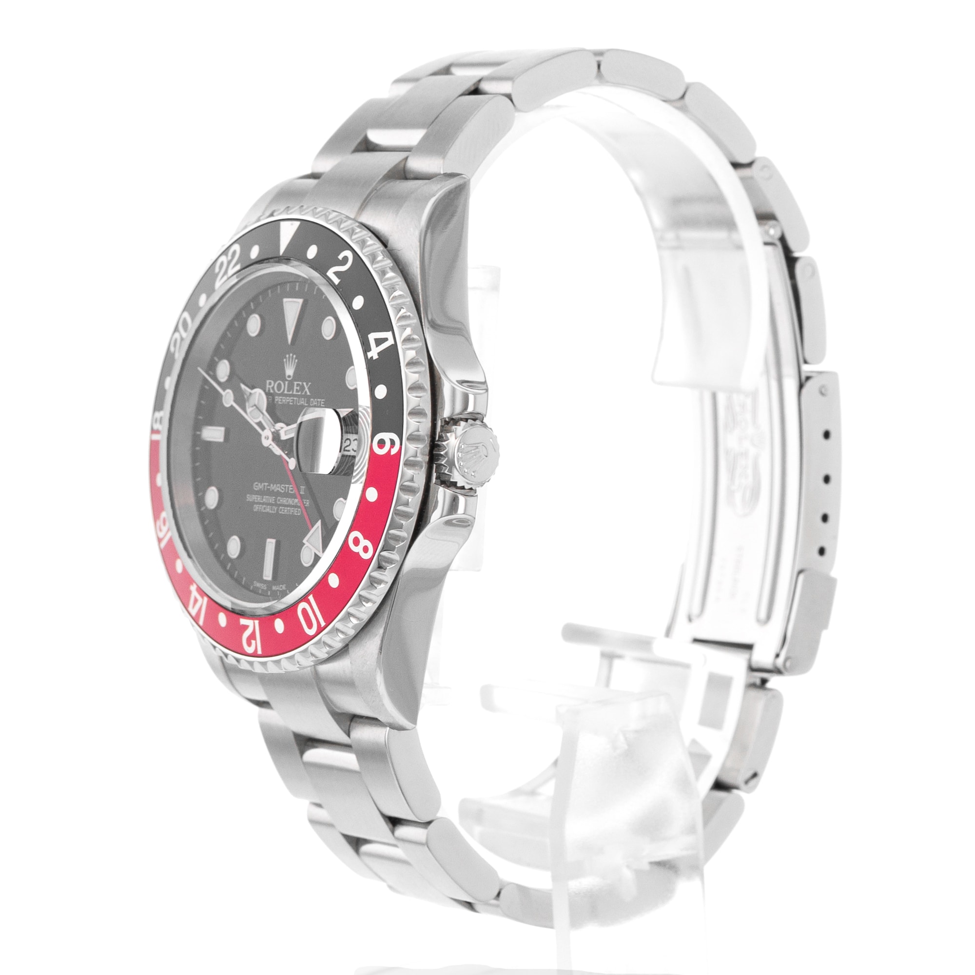 Rolex GMT-Master II 16710 Coke Black Red Automatic Mens Watch