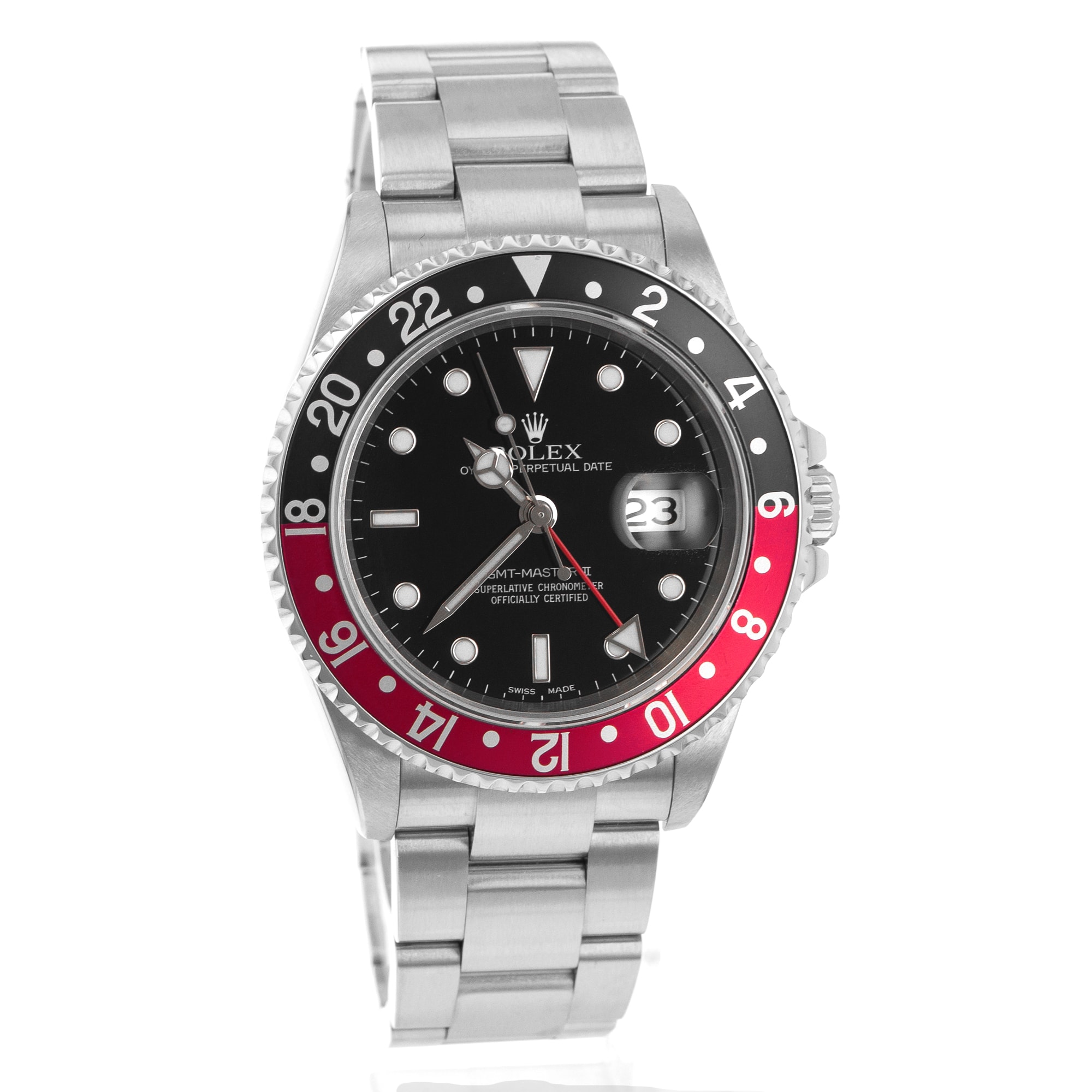 Rolex GMT-Master II 16710 Coke Black Red Automatic Mens Watch