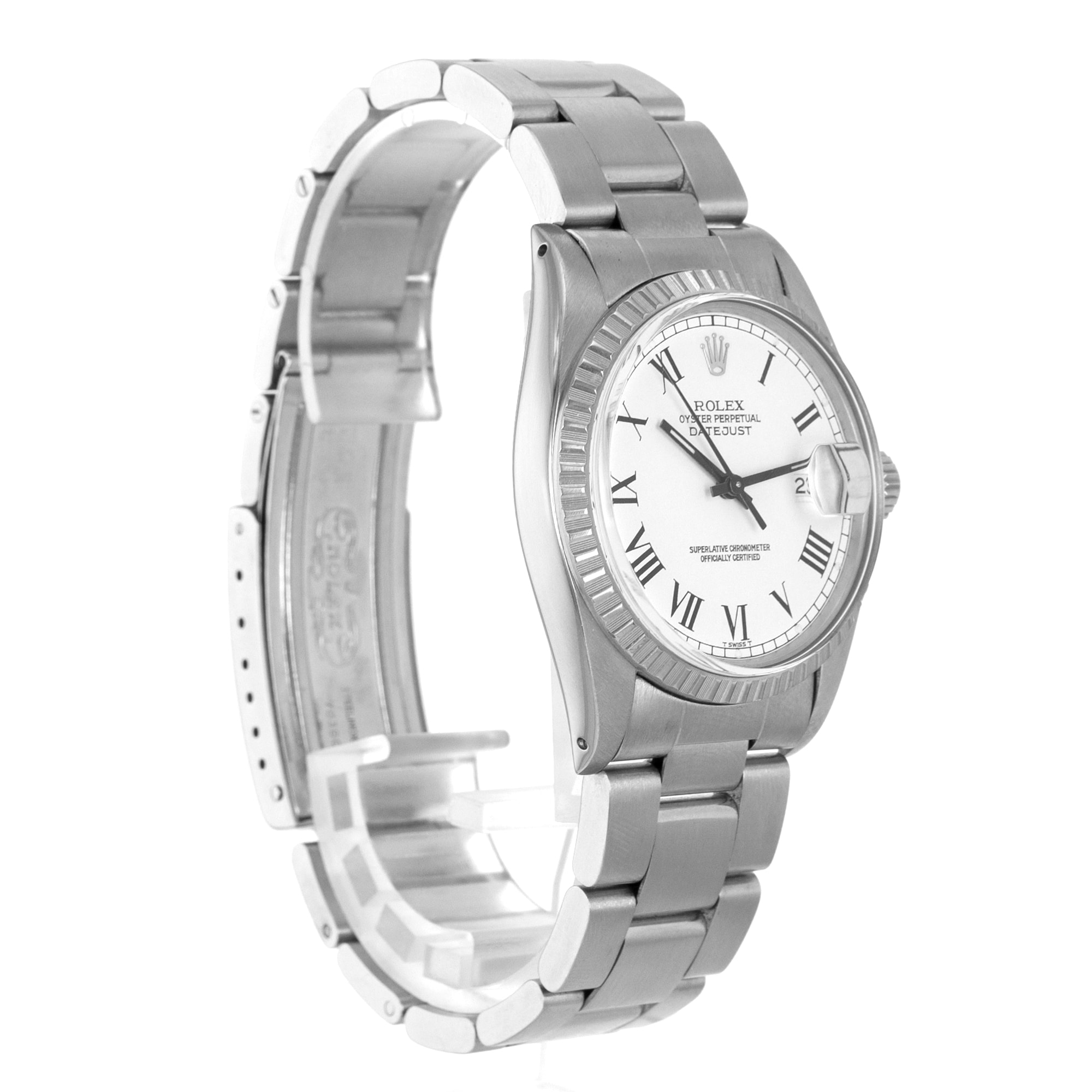 Rolex Datejust 36 16030 Stainless Steel Oyster automatic fluted bezel mens watch