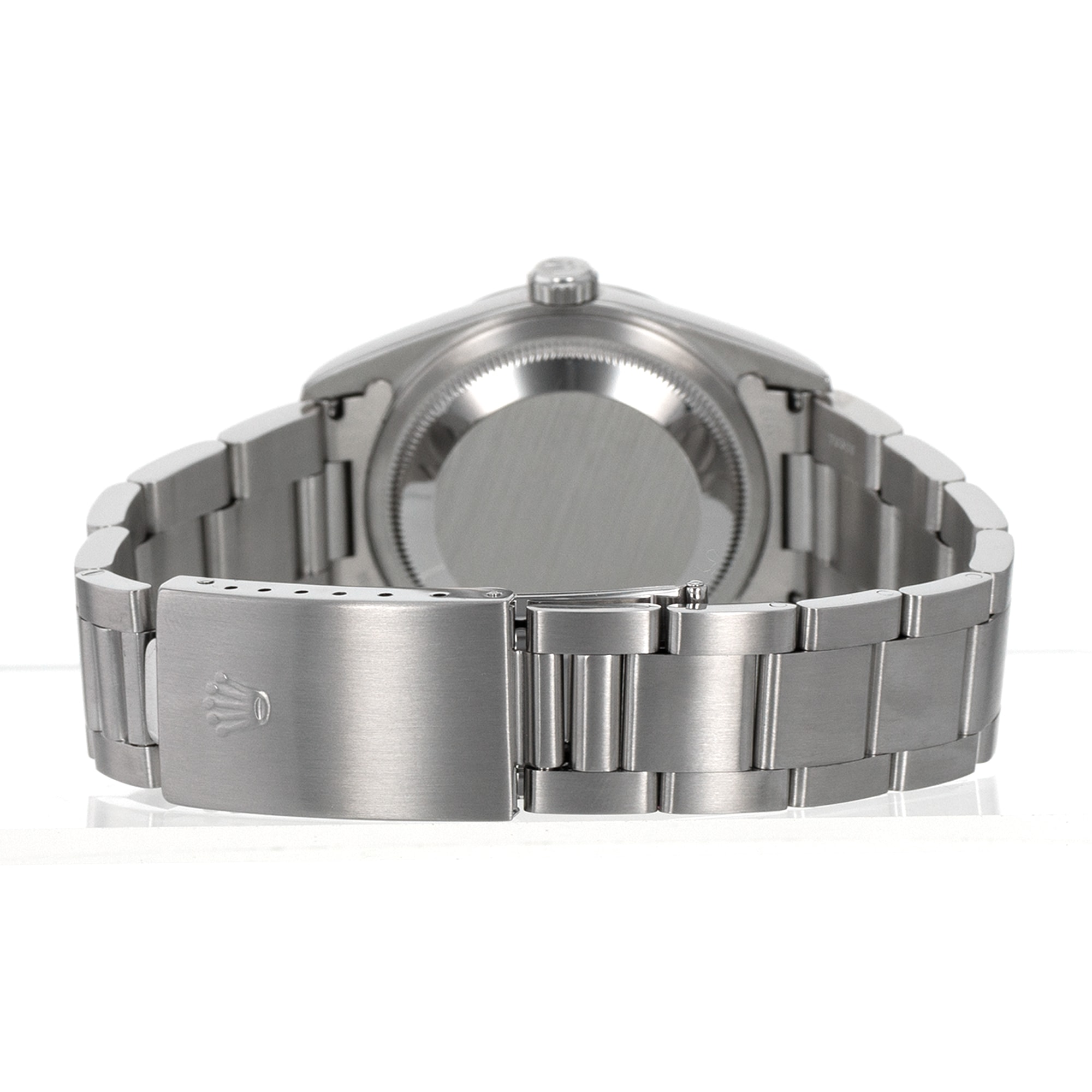 Rolex Datejust 36 16200 Grey Roman Smooth Stainless Steel Oyster Mens Watch